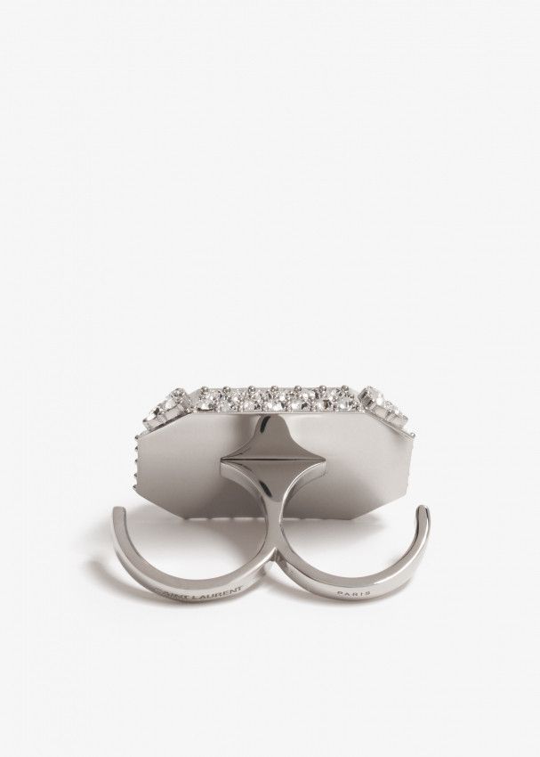 Saint Laurent Paris o1s1wg110325 Size: 05 / 758133 Knuckle Duster Princess Ring Size ONE SIZE - 4 Thumbnail