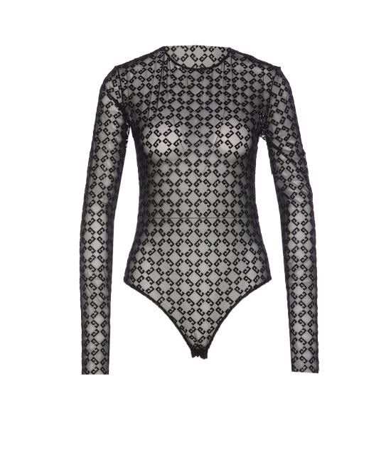 オールインワン・サロペット GIVENCHY Women Bodysuit Tops BWB03U20H0 008 Black Givenchy GIVENCHY Women Bodysuit Tops BWB03U20H0 008 Black
