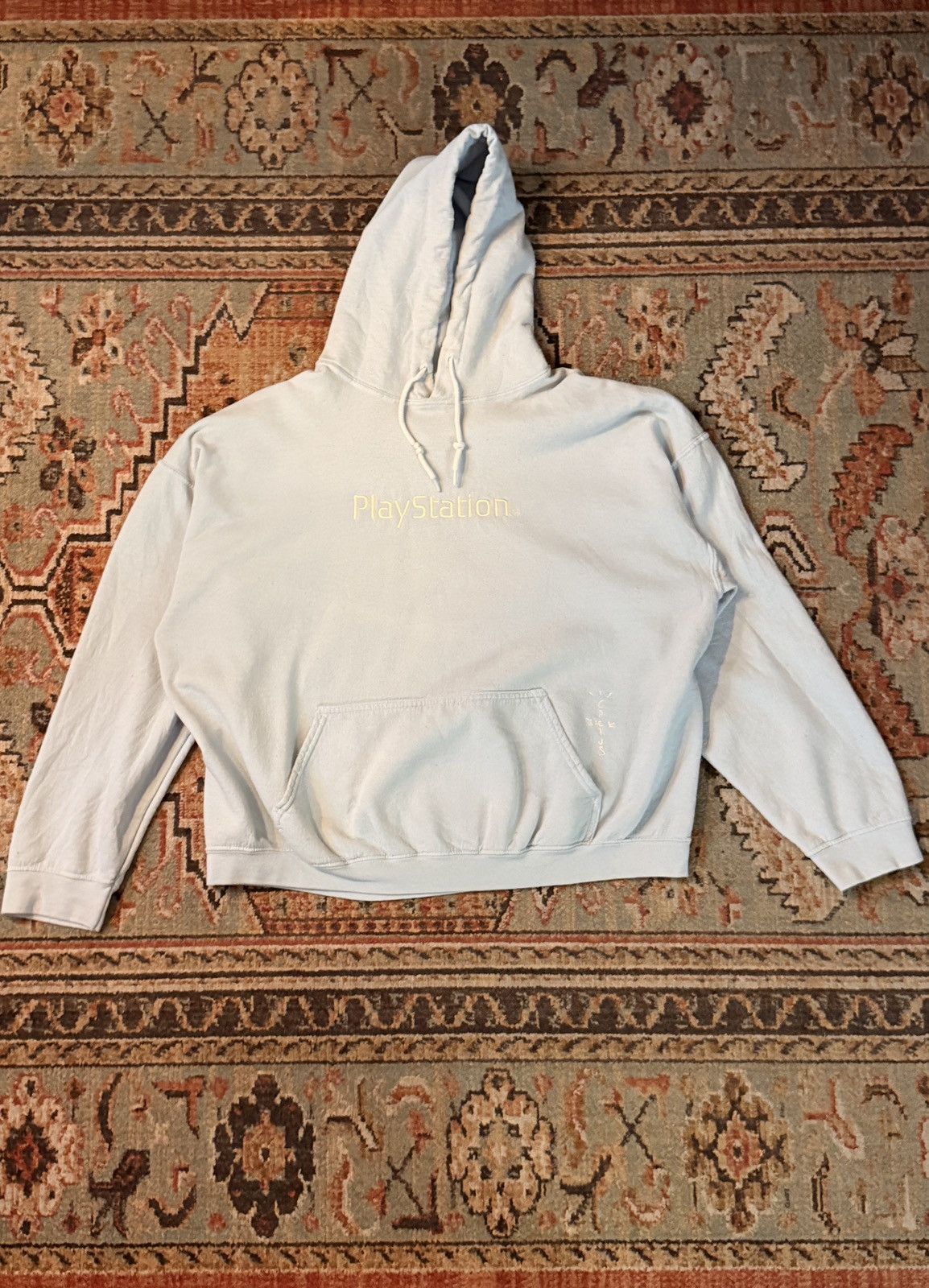 Playstation × Travis Scott Cactus Jack x PlayStation Hoodie Motherboard II Light Blue Size US L / EU 52-54 / 3 - 1 Thumbnail