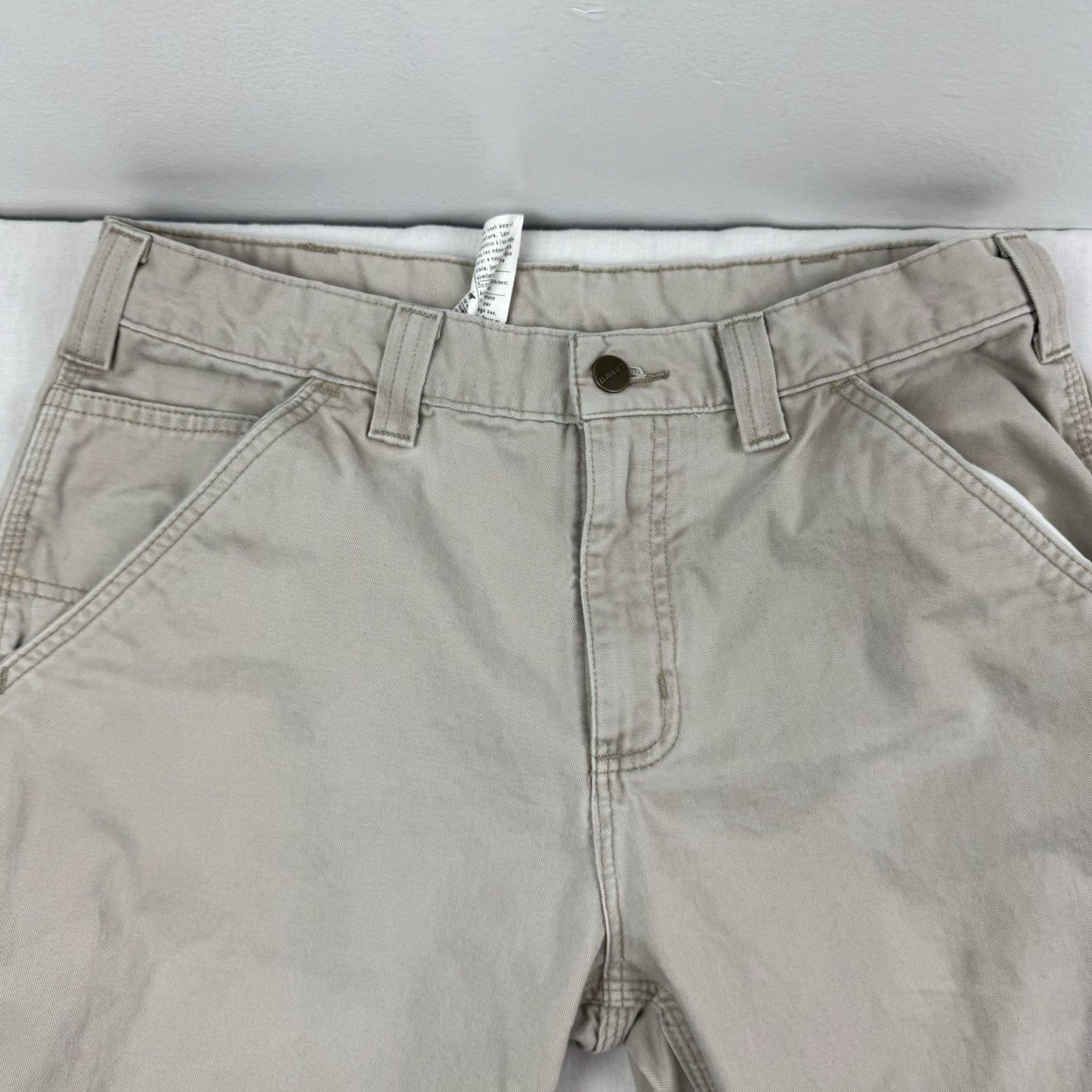 Carhartt Vintage Carhartt Carpenter Pants Adult 32x30 Relaxed Fit Workwear Casual Men Beige Khaki 90s Grunge Hipster Size US 32 / EU 48 - 2 Thumbnail