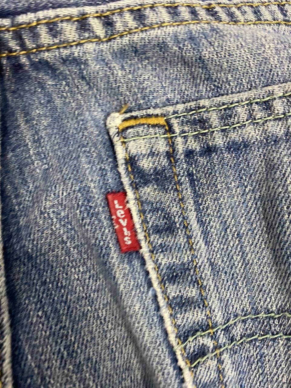Levi's levis 527 bootcut flare distressed reworked denim Size US 34 / EU 50 - 5 Thumbnail