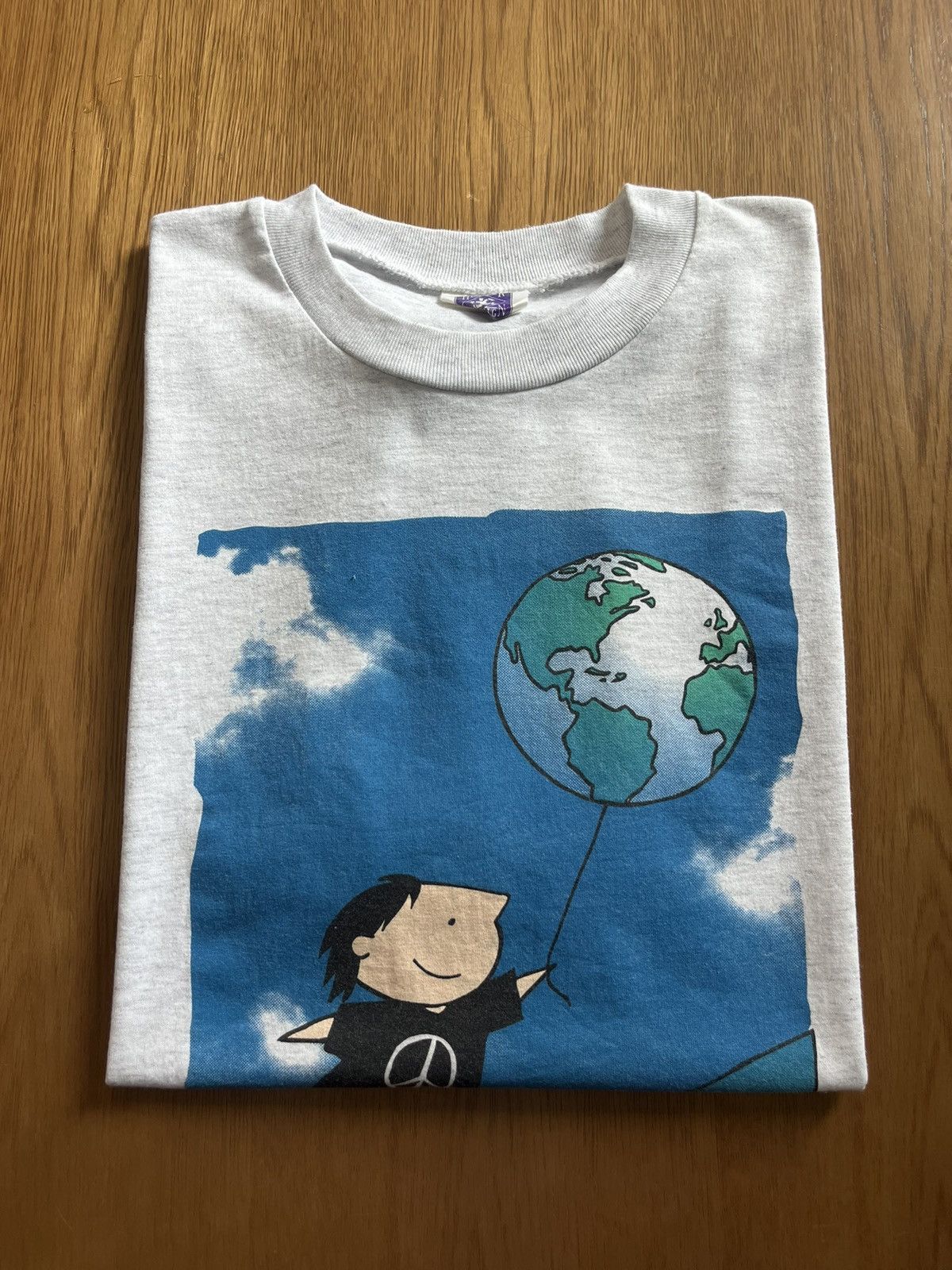 Arts & Science Vintage PAIX-ENVIRONNEMENT Peace 90’s N.JOBIN Tshirt Size US XL / EU 56 / 4 - 1 Thumbnail