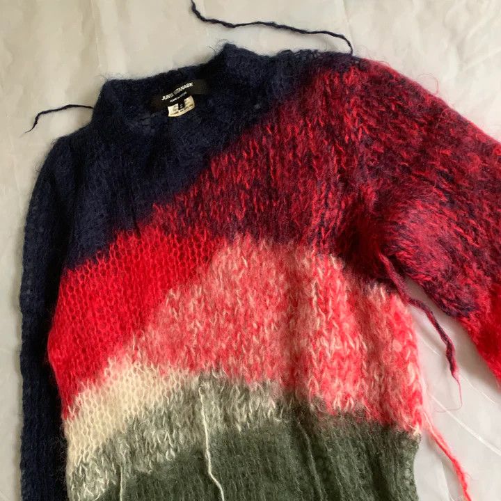 Comme des Garcons × Comme des Garcons Homme Plus × Junya Watanabe RARE GRAIL Junya FW 2006 Deformed Mohair Punk Sweater Size US S / EU 44-46 / 1 - 4 Thumbnail