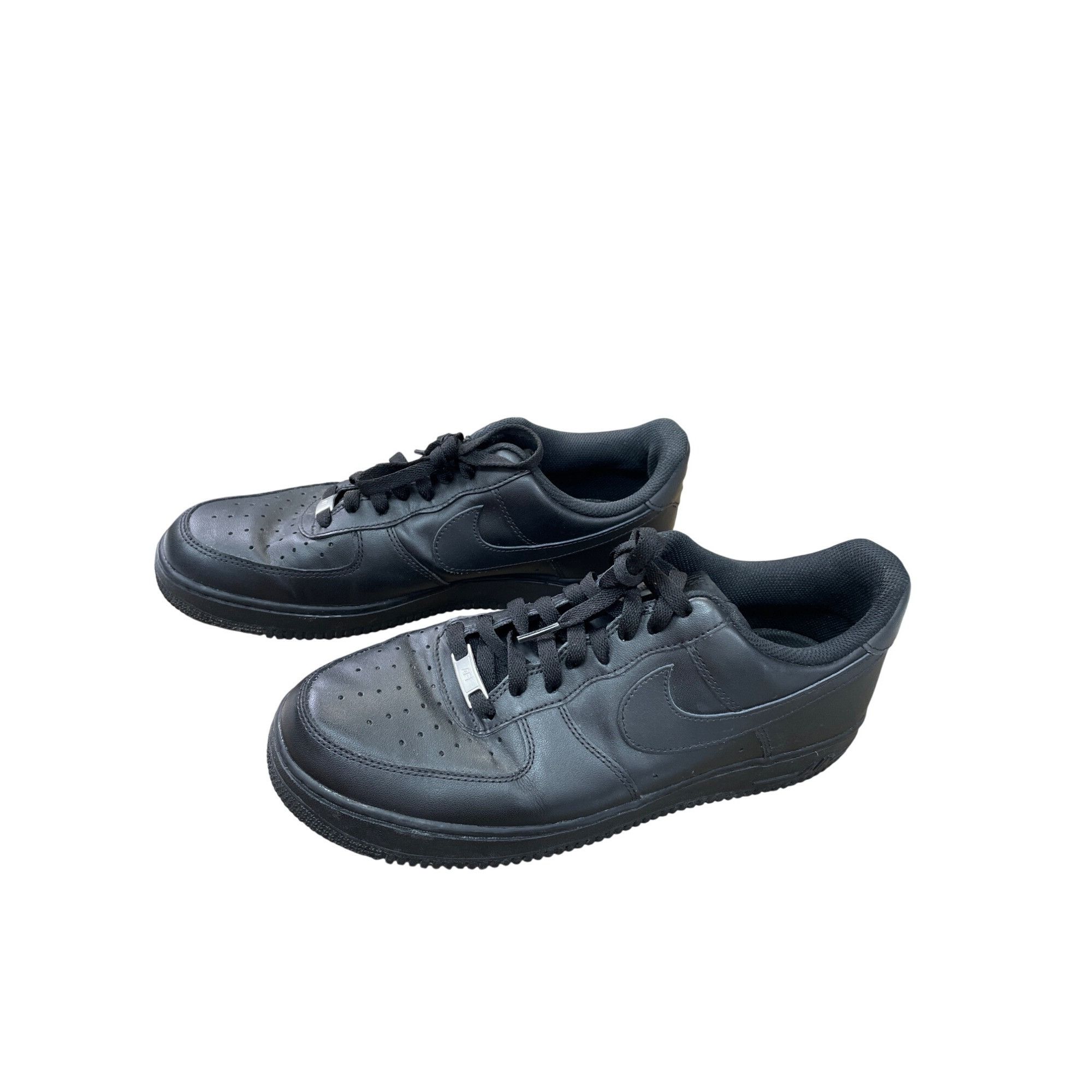 Nike Nike Air Force 1 Low Triple Black Leather Sneakers Mens Size Size US 11 / EU 44 - 3 Thumbnail