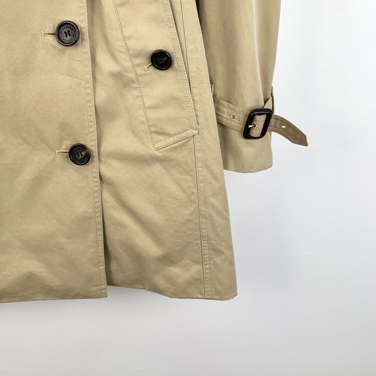 Burberry Burberry Brown Cotton Trench Coat Jacket Size XS / US 0-2 / IT 36-38 - 4 Thumbnail