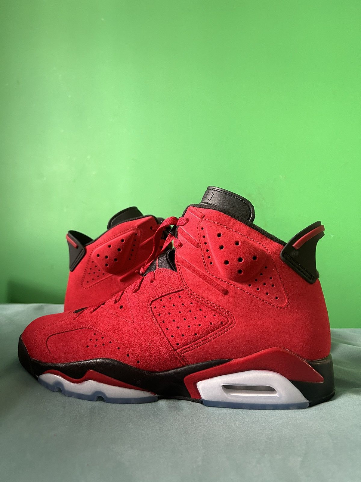 image of Nike Air Jordan 6 Toro Bravo 2023 Shoes in Red, Men's (Size 11)