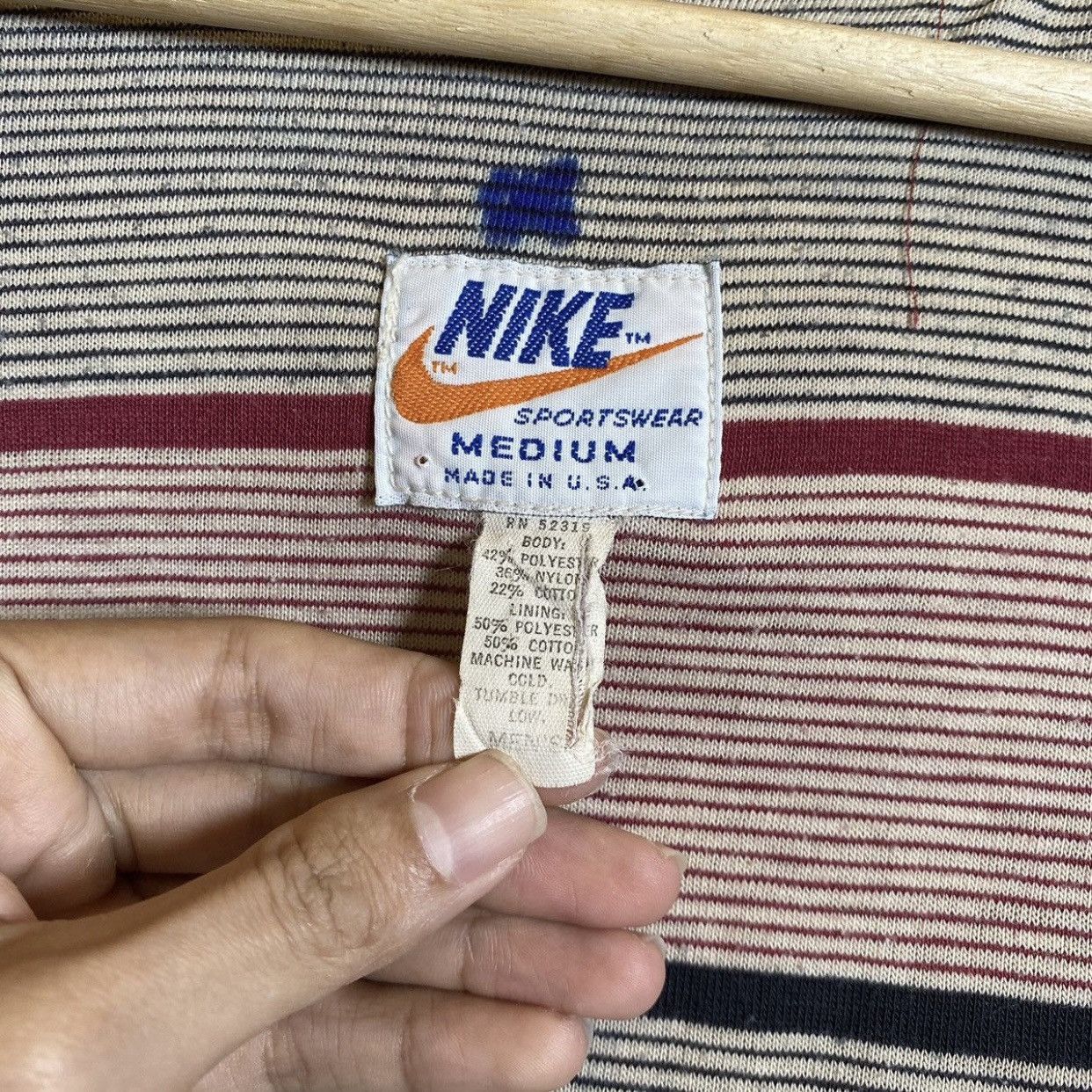 Nike 80s Vintage Nike Windbreaker Jacket Made In USA Size US M / EU 48-50 / 2 - 12 Thumbnail
