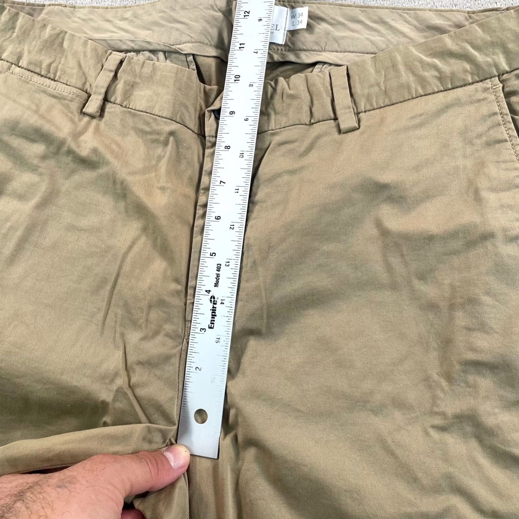 Sunspel Sunspel Chino Pants Men 34x34 Beige Flat Front Straight Leg Designer NWOT 245 Size US 34 / EU 50 - 6 Thumbnail