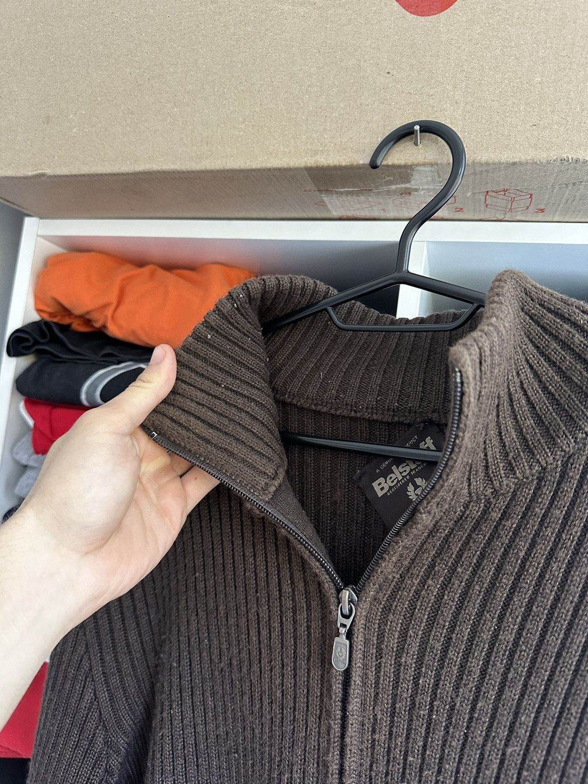 Belstaff 🔥VINTAGE BELSTAFF KNITTED ZIP SWEATER 85 ANNIVERSARY🔥 Size US XL / EU 56 / 4 - 10 Thumbnail