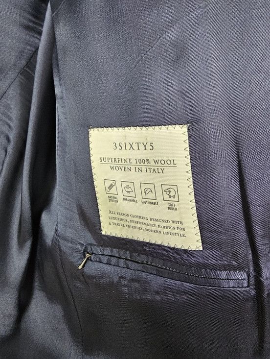 Jack Victor Jack Victor New York CT Black 3Sixty5 Superfine Wool Blazer Size 46R - 10 Thumbnail