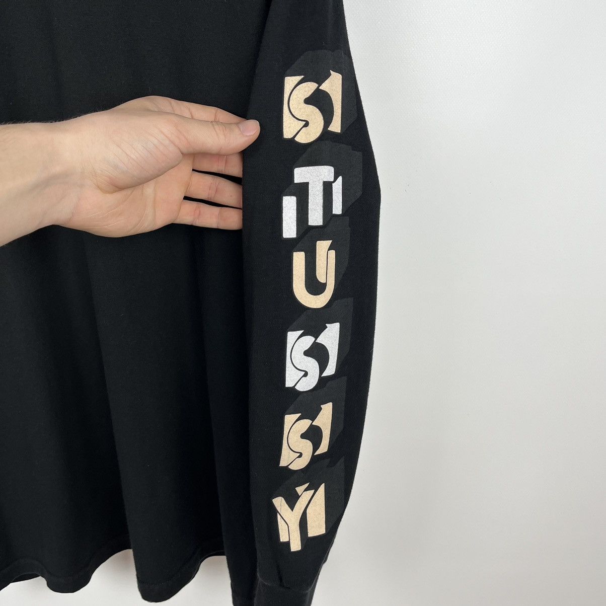 Stussy × Vintage Vintage Stussy big logo longsleeve 90’s Size US M / EU 48-50 / 2 - 8 Thumbnail