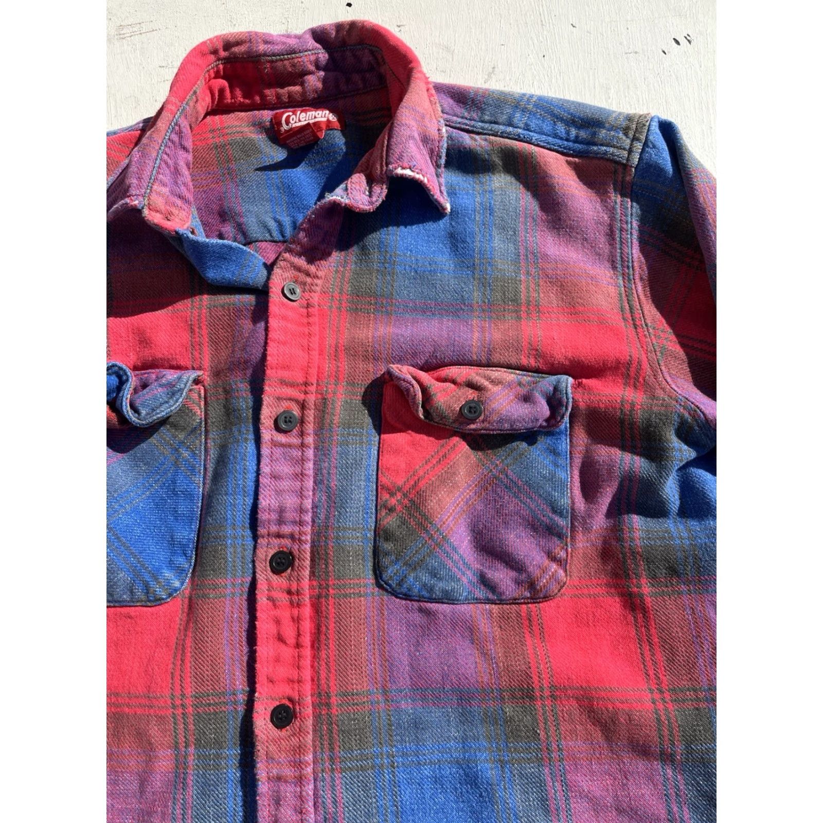 Etro Coleman Shirt Adult L Multicolor Plaid Flannel Button-Up 80s 90s PNW Retro Mens Size US L / EU 52-54 / 3 - 2 Thumbnail