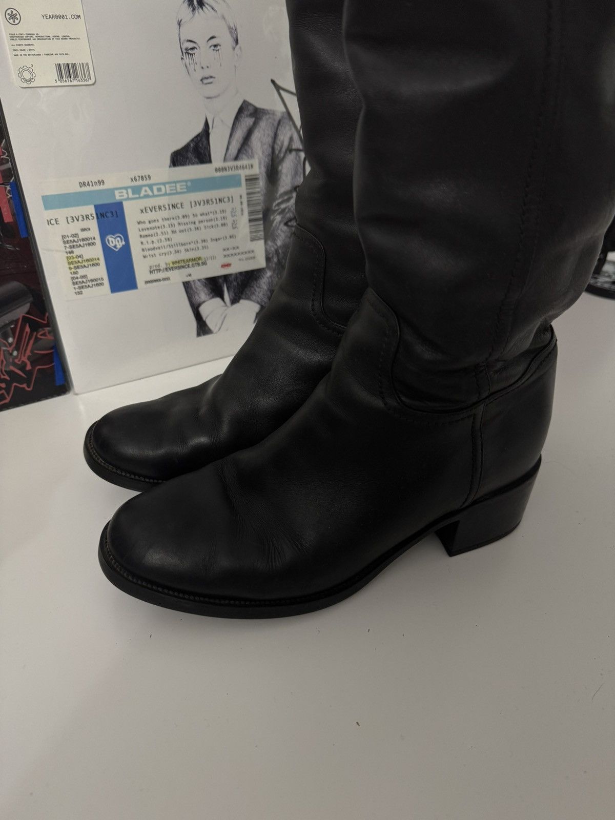 Salvatore Ferragamo Salvatore Ferragamo Leather Knee High Boots Gancini Gold Size US 9.5 / IT 39.5 - 3 Thumbnail