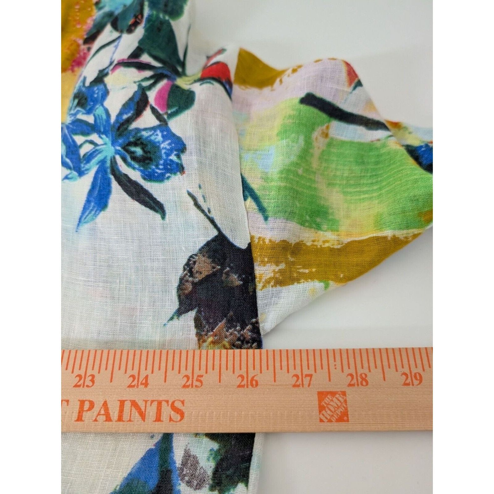 Anthropologie Petanu Pashma Floral Linen Duster Womens One Size White Size ONE SIZE - 10 Thumbnail