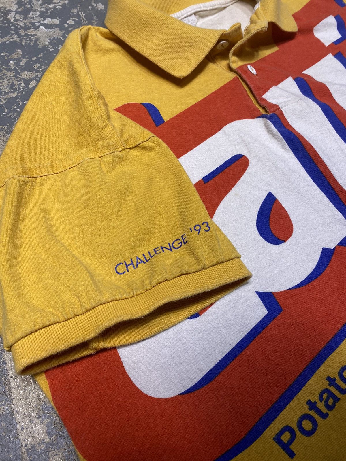Vintage Vintage Lays Potato Chips Challenge 1993 Polo Tshirt Size US L / EU 52-54 / 3 - 5 Thumbnail