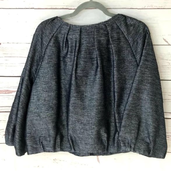 Liz Claiborne VINTAGE Axcess Liz Claiborne Cropped Coat Womens XL Gray Metallic Style Size XL / US 12-14 / IT 48-50 - 3 Thumbnail
