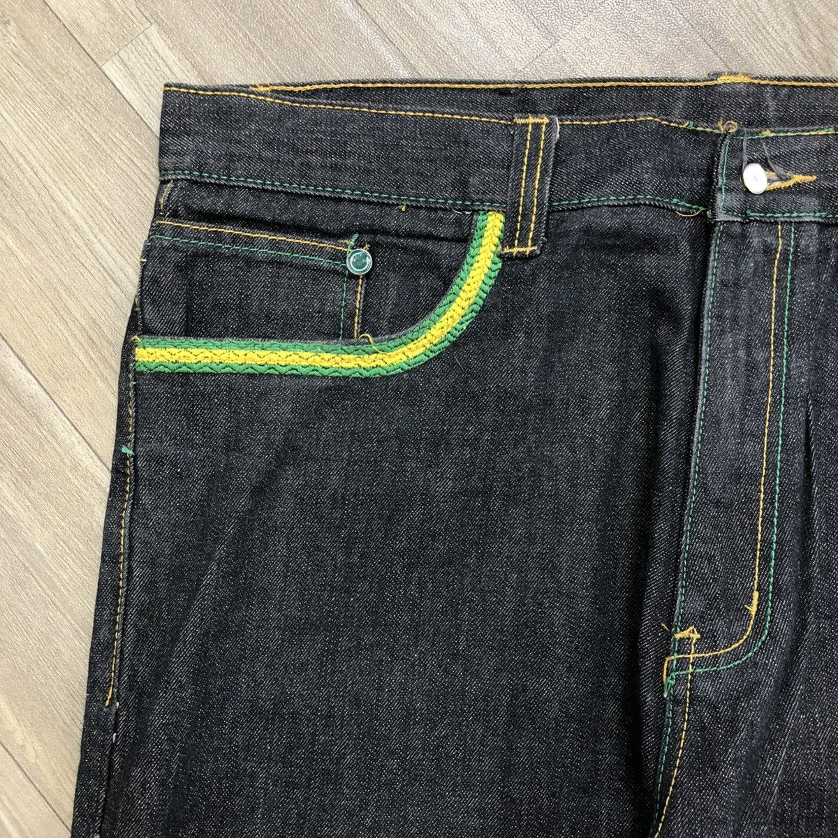 Coogi × Japanese Brand × Vintage RARE🇯🇲 Y2K Vintage Coogi Jamaica Baggy Embroidered Jeans Size US 40 / EU 56 - 11 Thumbnail