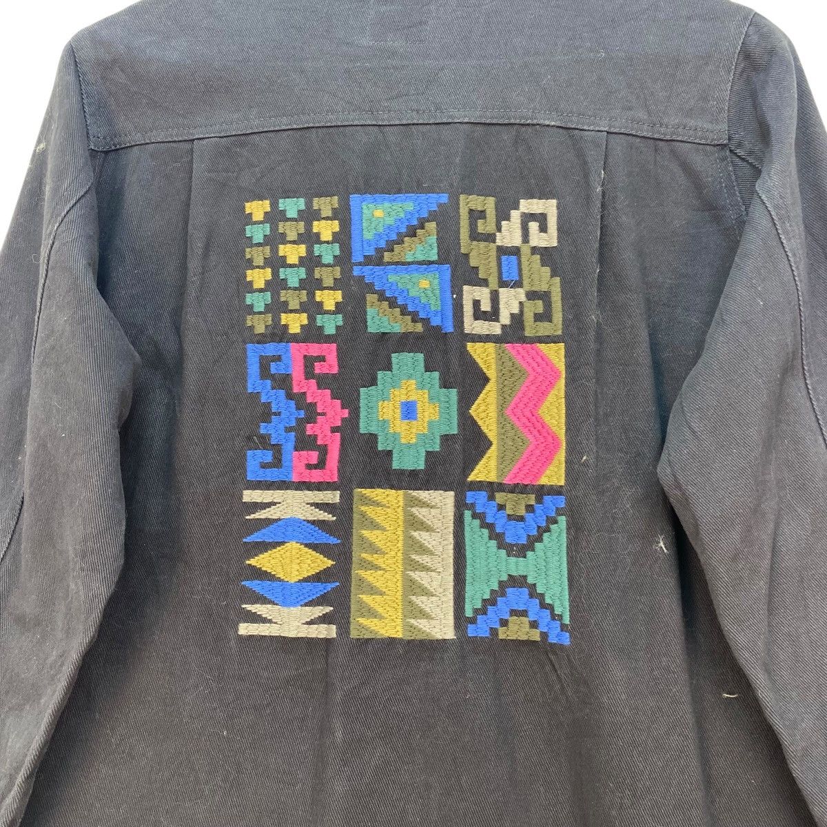 Japanese Brand 💥Vintage Titicaca Embroidered Long Shirt Jacket Size M / US 6-8 / IT 42-44 - 3 Thumbnail