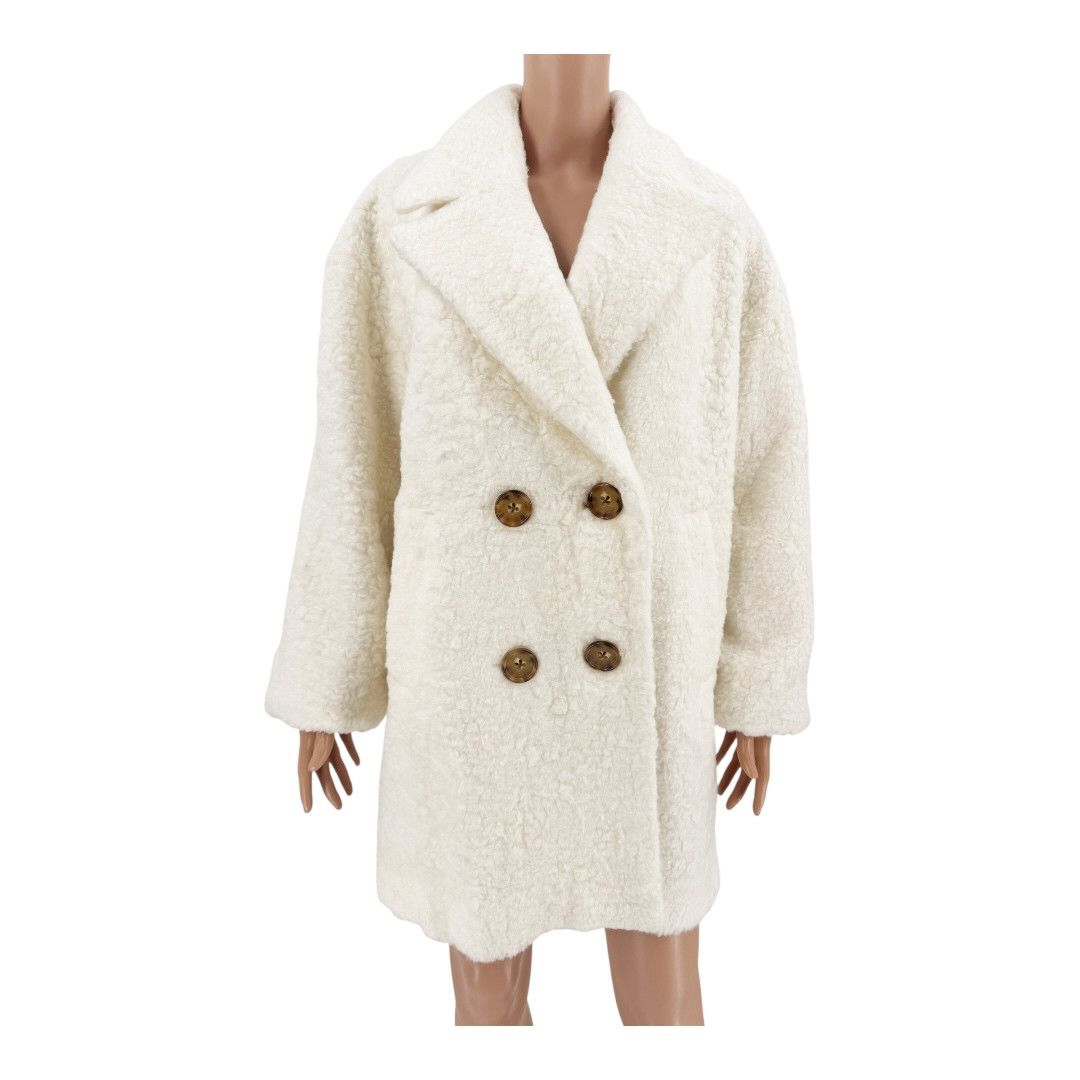 Kate Spade Kate Spade Jacket Teddy Faux Fur Coat Cream M Size M / US 6-8 / IT 42-44 - 3 Thumbnail
