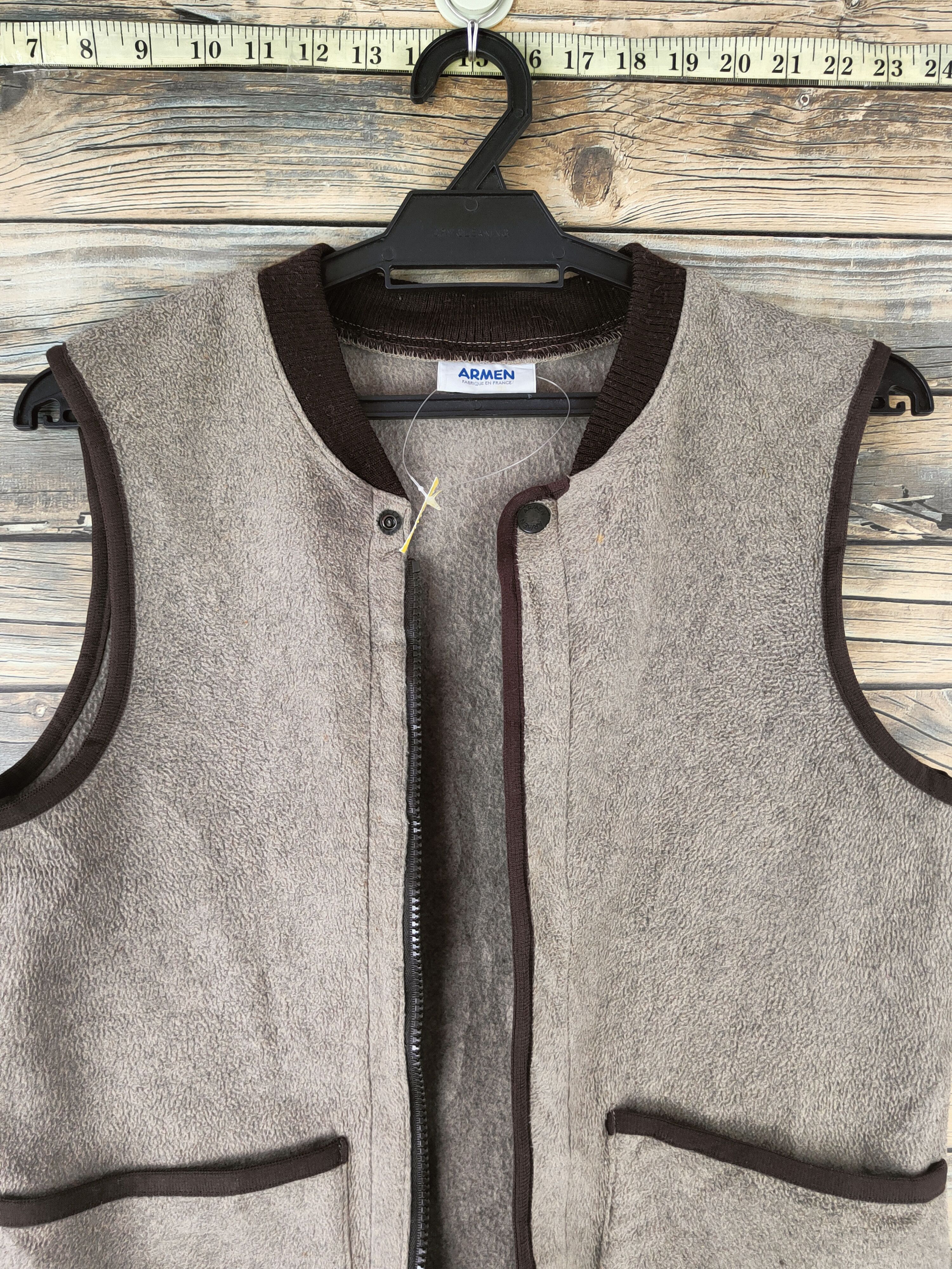 Vintage DL Armen made in france vintage Light Brown Vest #S2931 Size US S / EU 44-46 / 1 - 2 Thumbnail