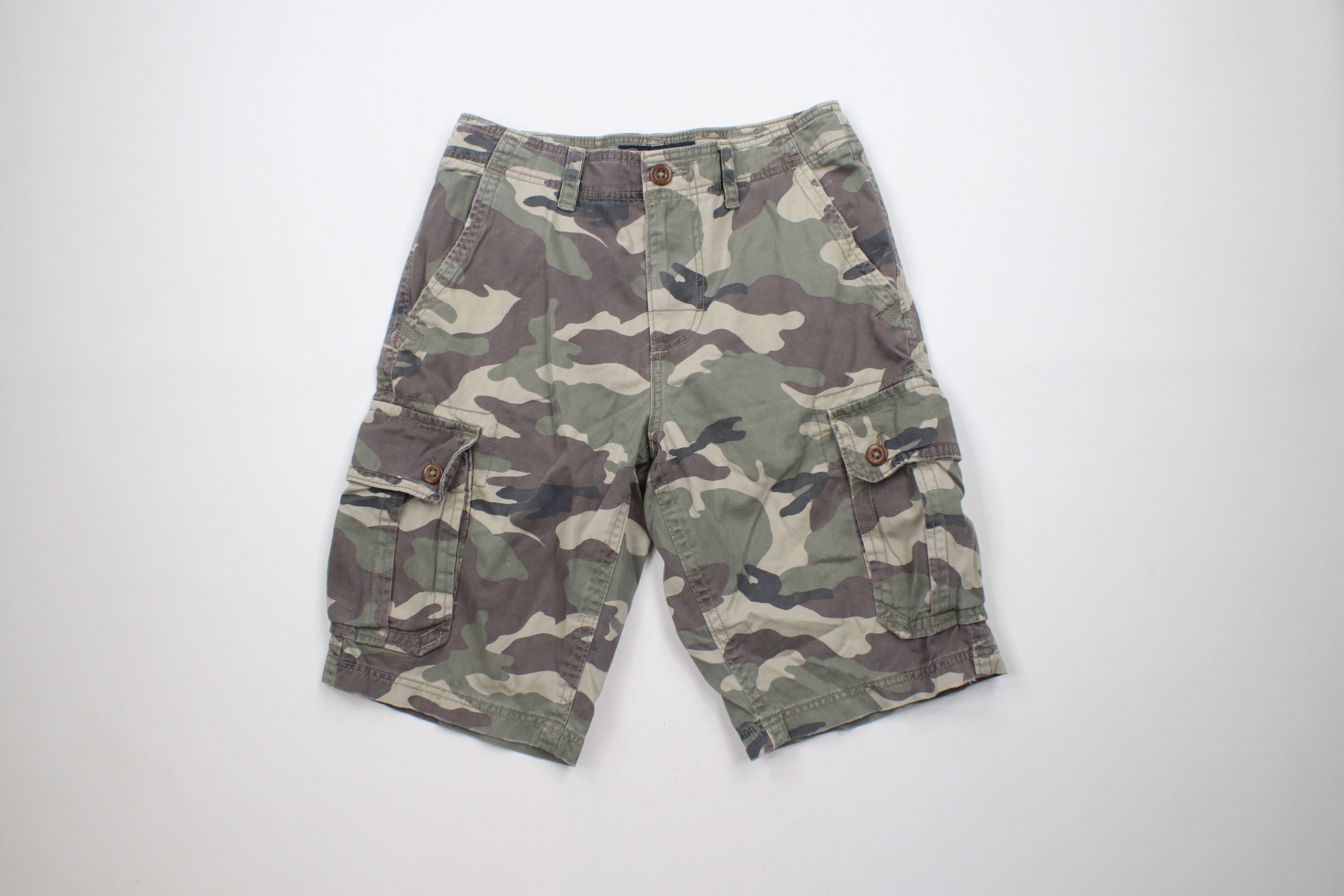 American Eagle Outfitters × Vintage Vintage Y2K American Eagle Outfitters Camouflage Shorts Size US 31 - 1 Thumbnail