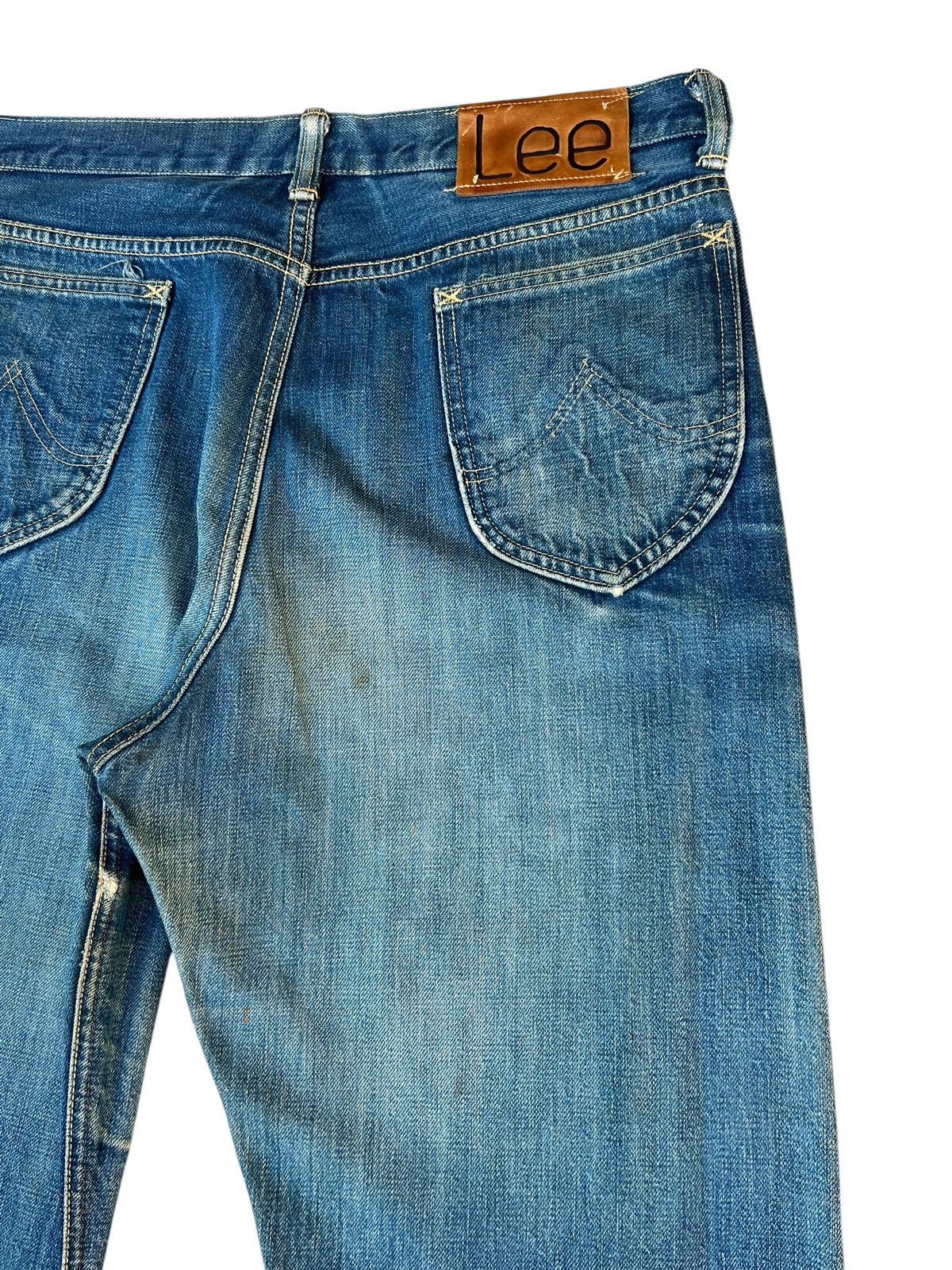 Lee Dirty Mud Stains Denim 90s Lee WW2 Model Selvedge Jeans Size US 32 / EU 48 - 19 Thumbnail