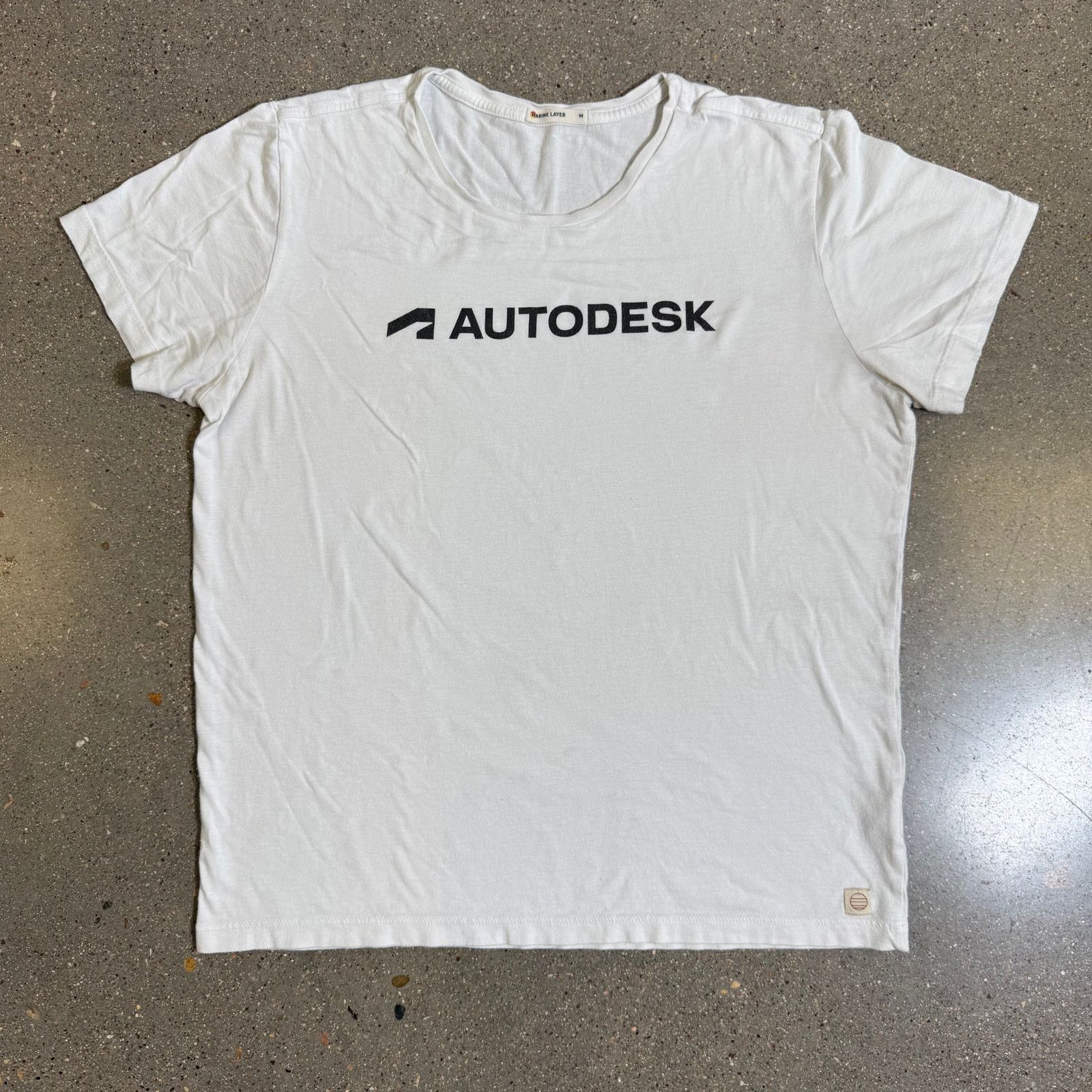 Marine Layer Marine Layer x Autodesk White T-Shirt Sz M Supima Modal USA Size US M / EU 48-50 / 2 - 8 Thumbnail