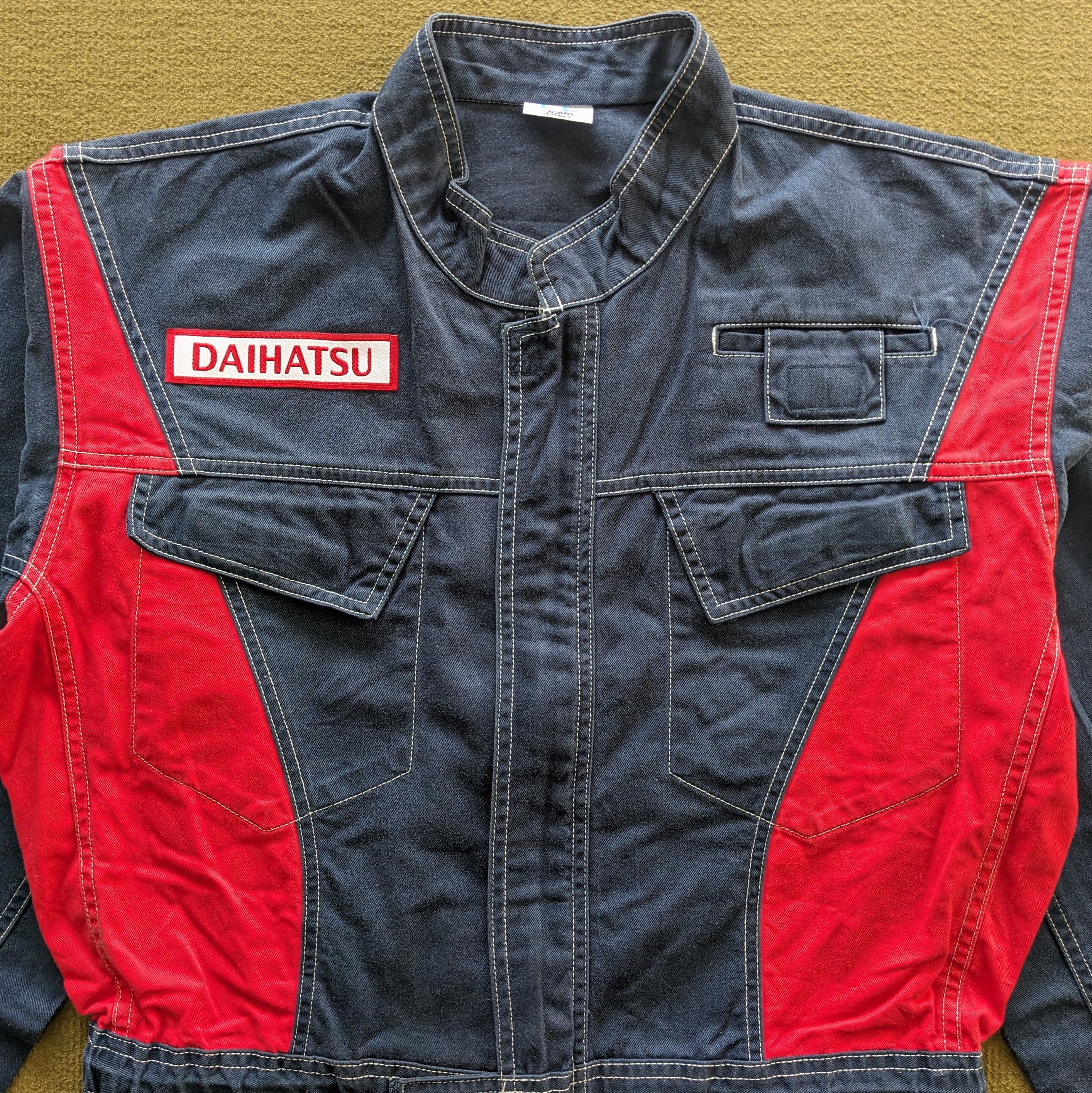 Japanese Brand Vintage DAIHATSU Racing Uniform Coverall Workwear Jacket Size US L / EU 52-54 / 3 - 3 Thumbnail