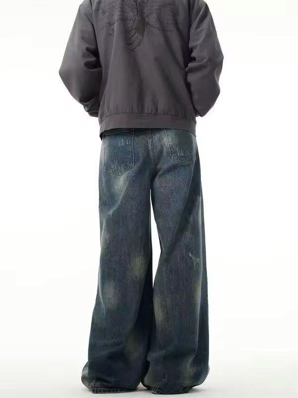 Japanese Brand × Jean Vintage tie dye washed straight leg denim Size US 30 / EU 46 - 4 Thumbnail