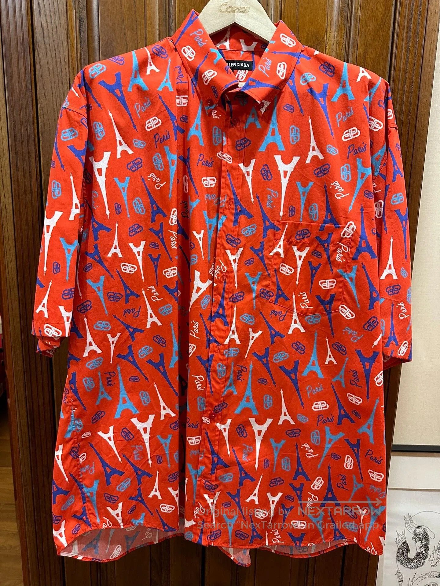 Balenciaga Balenciaga Eiffel Tower Print Shirt. Size US XS / EU 42 / 0 - 1 Thumbnail