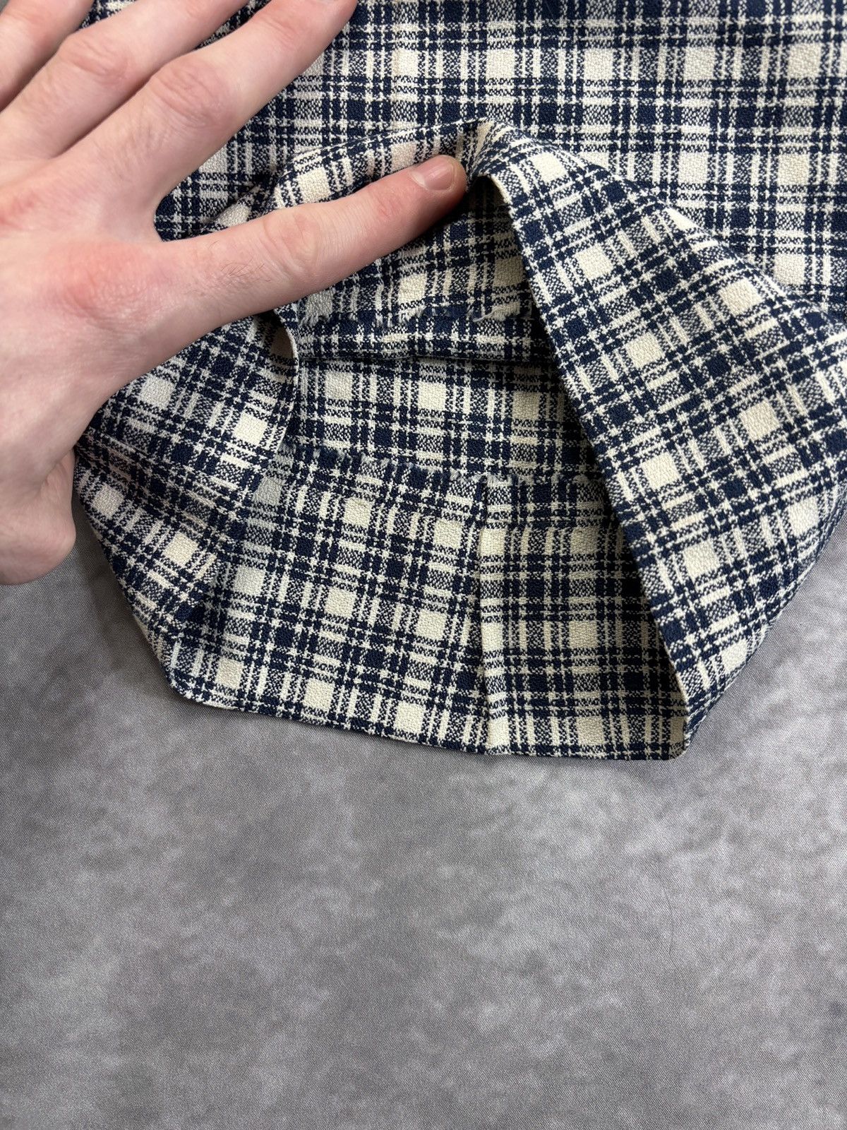 Sears × Vintage 1960s Plaid Trousers Vintage Don Parker Polyester Pants 70s Size US 34 / EU 50 - 11 Thumbnail