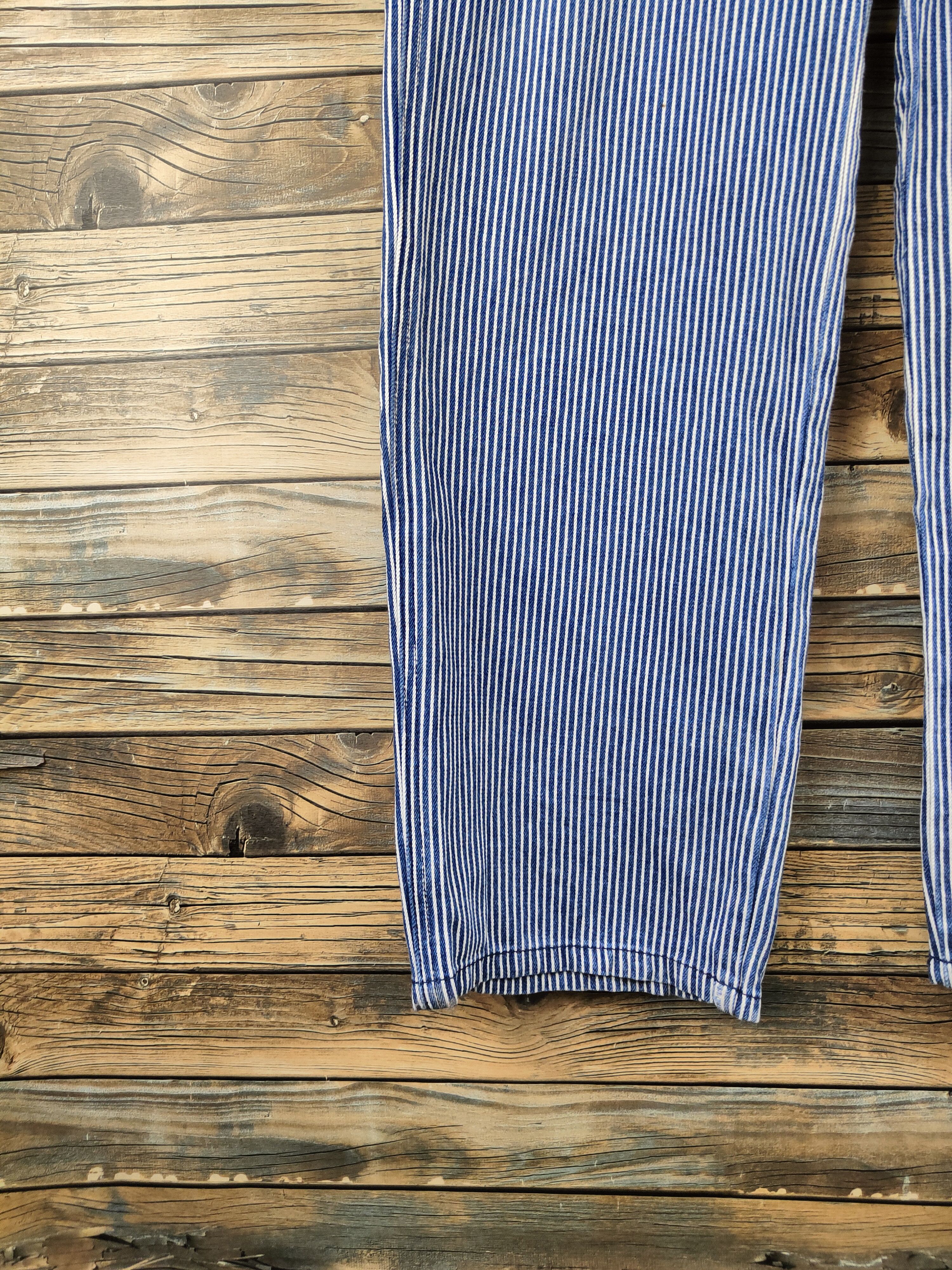 Japanese Brand Mini Valman Blue White Multipocket Jumpsuits #S2929 Size 28" / US 6 / IT 42 - 10 Thumbnail