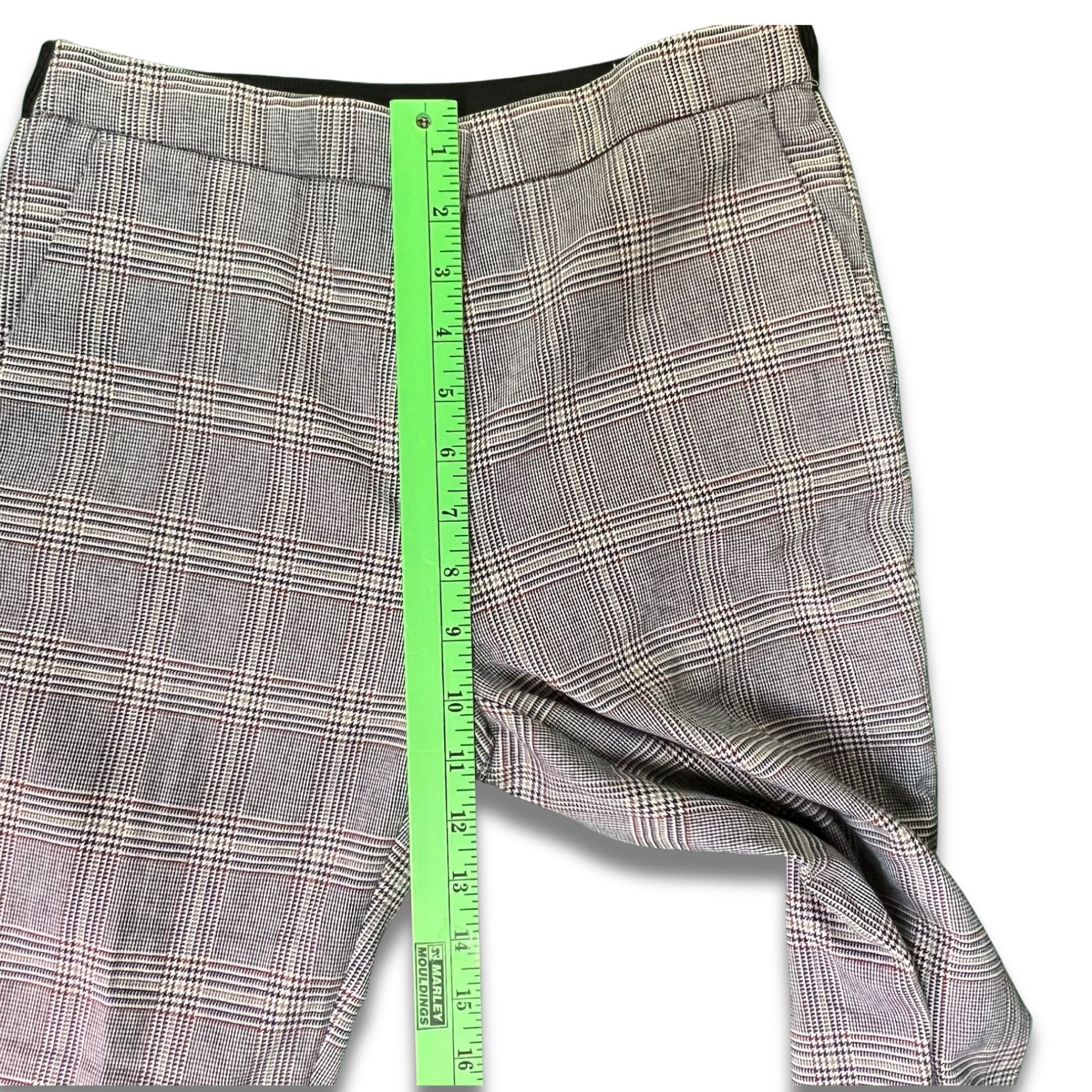 Other Mens Gray Plaid Dress Pants With Slim Fit Design For Formal Size US 30 / EU 46 - 7 Thumbnail
