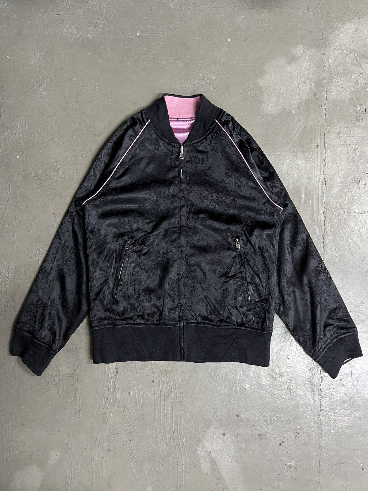 Seditionaries Reversible Algonquins Cross Flame Skull Sukajan Satin Jacket Size US S / EU 44-46 / 1 - 2 Thumbnail