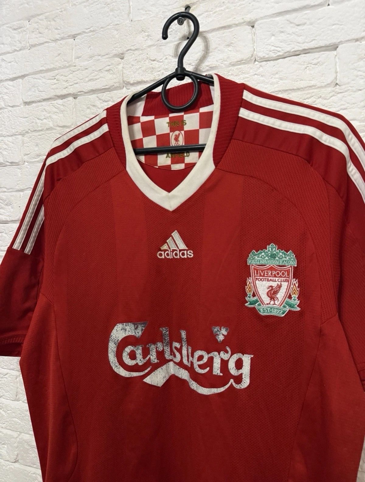 Adidas Adidas Liverpool 08/10 Jersey Home Football Shirt Sz M Size US M / EU 48-50 / 2 - 2 Thumbnail
