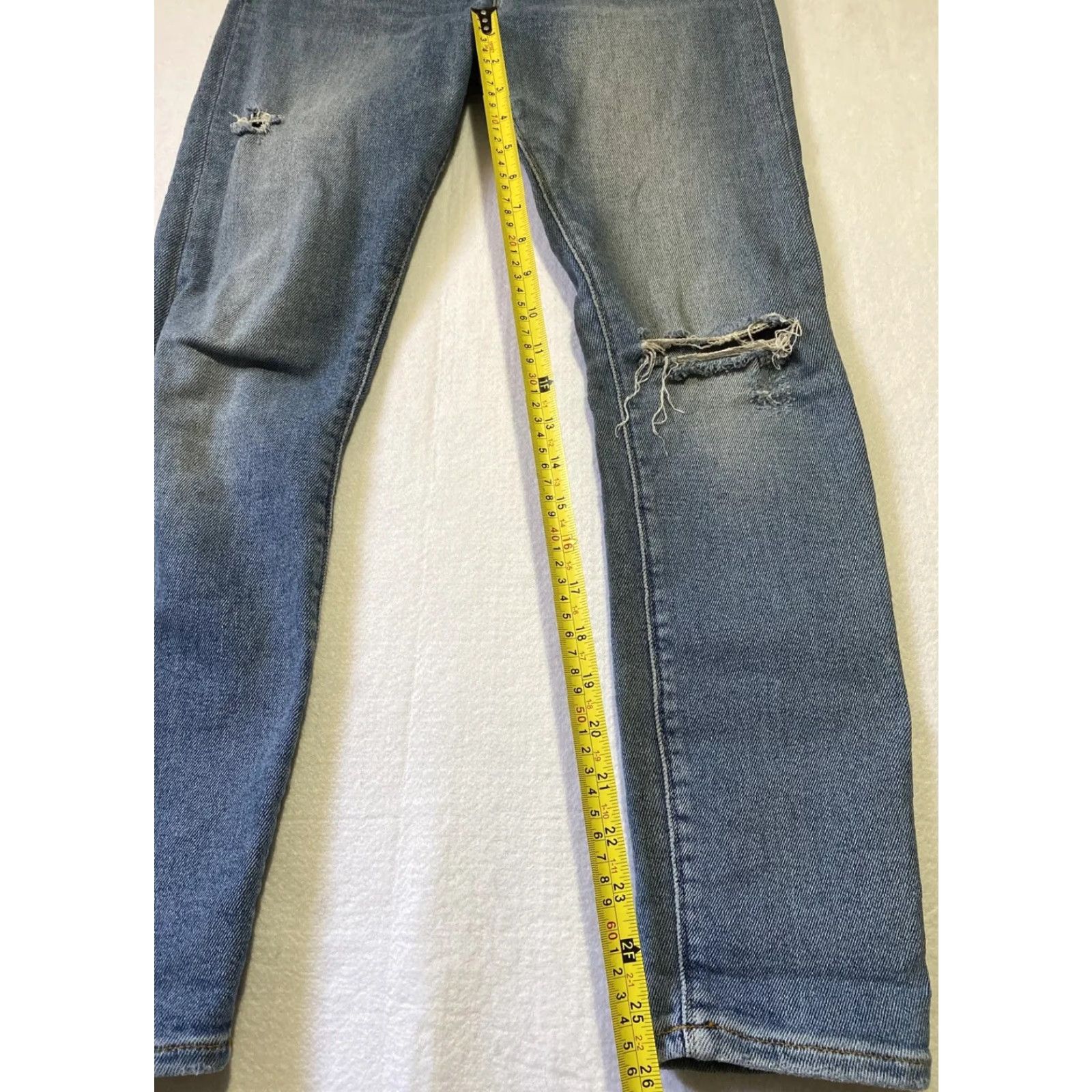 Zara Zara Jeans Women's Size 6 Skinny Stretch Denim Blue 5-Pocket Design Slim Mid Rise Casual Spring Summer Fall Winter Cotton Blend Size 28" / US 6 / IT 42 - 6 Thumbnail