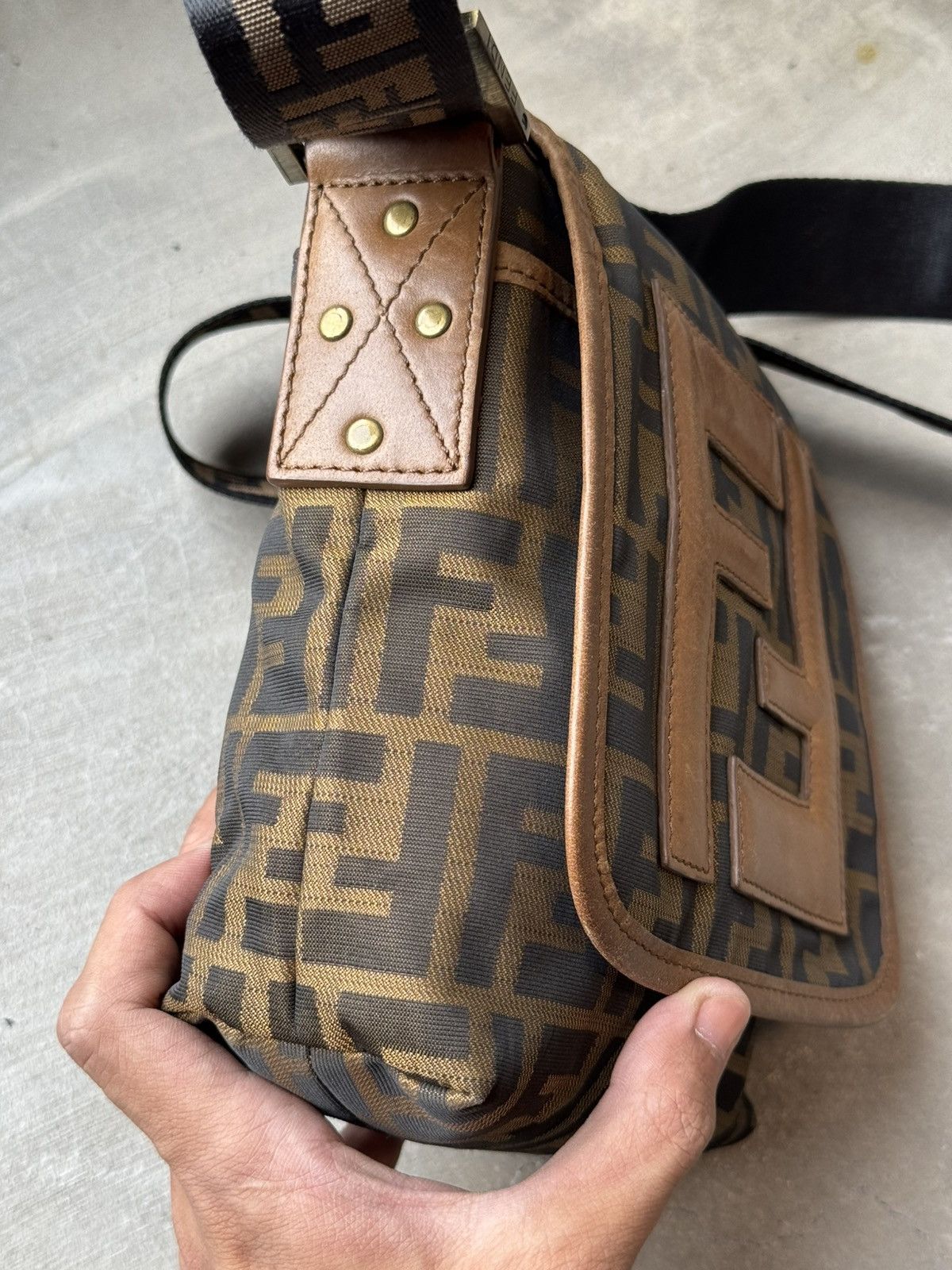 Fendi Fendi Brown Fendi Mini FF Zucca Crossbody Size ONE SIZE - 5 Thumbnail