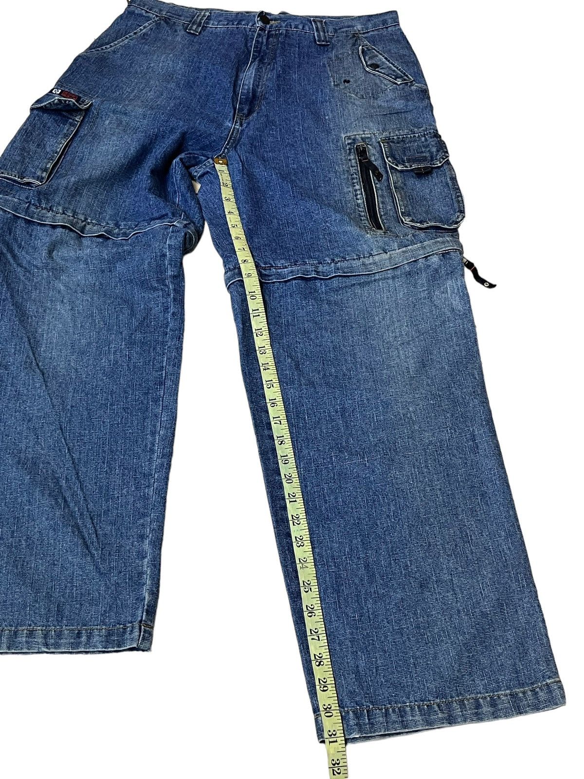 JNCO VINTAGE OTB ONE TOUGH BRAND 2 in 1 BAGGY JEANS INSPIRED JNCO Size US 34 / EU 50 - 15 Thumbnail