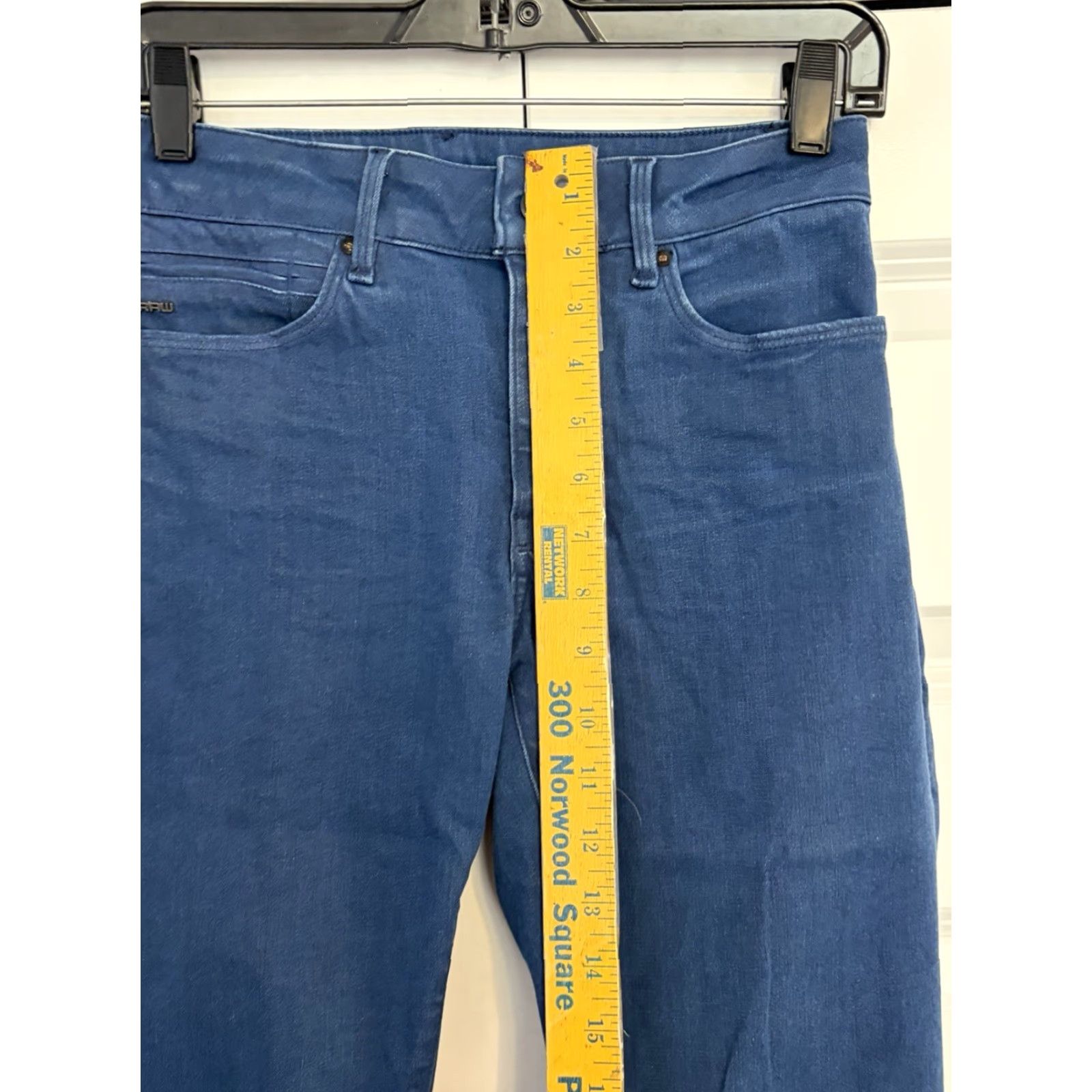 Vintage G-Star RAW Shape Jeans Womens Blue High Super Skinny Stretch Denim sz 28x32 Size 28" / US 6 / IT 42 - 3 Thumbnail