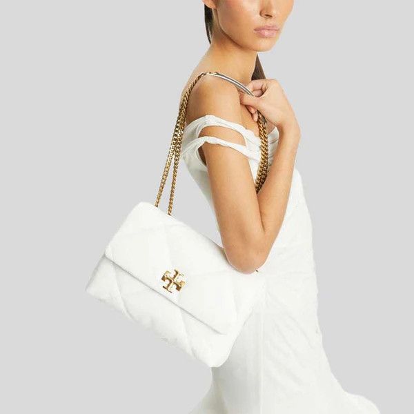 Tory Burch os11x0326 Size: OS / Kira Diamond Quilt Shoulder Bag Ivory Size ONE SIZE - 5 Thumbnail