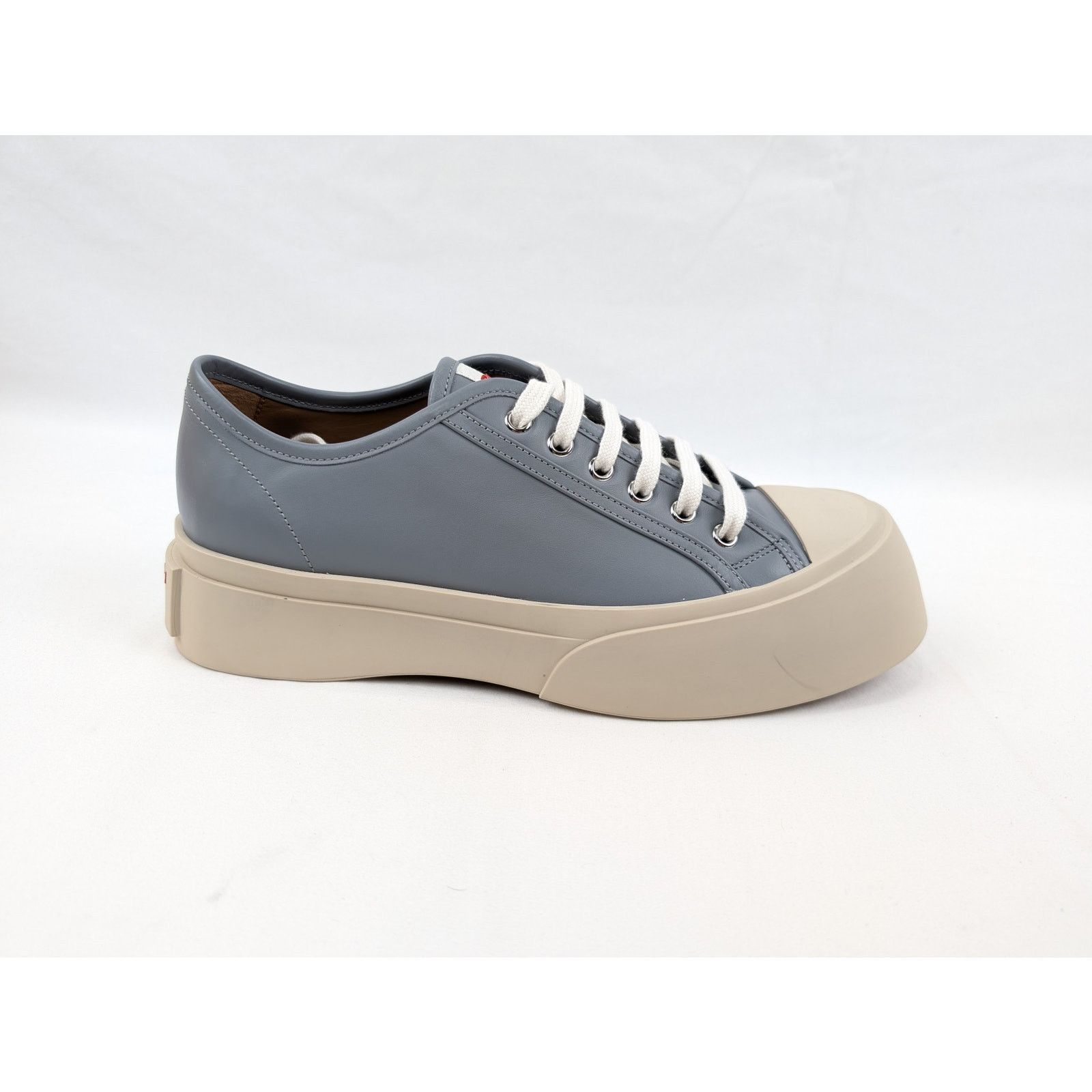 Marni o1rshd1 Leather Pablo Lace-up Sneaker in Grey Size US 12 / EU 45 - 1 Thumbnail