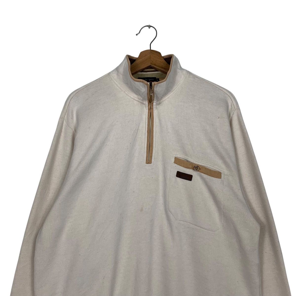 Kansai Yamamoto KANSAI YAMAMOTO Half Zip Turtleneck Sweatshirt #2425-C108 Size US L / EU 52-54 / 3 - 2 Thumbnail