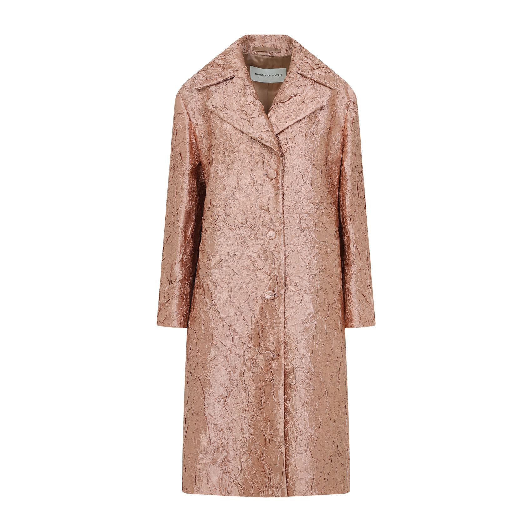 コート Dries Van Noten Ricca Emb Long Coat Ricca Embellished Snake Print Coat