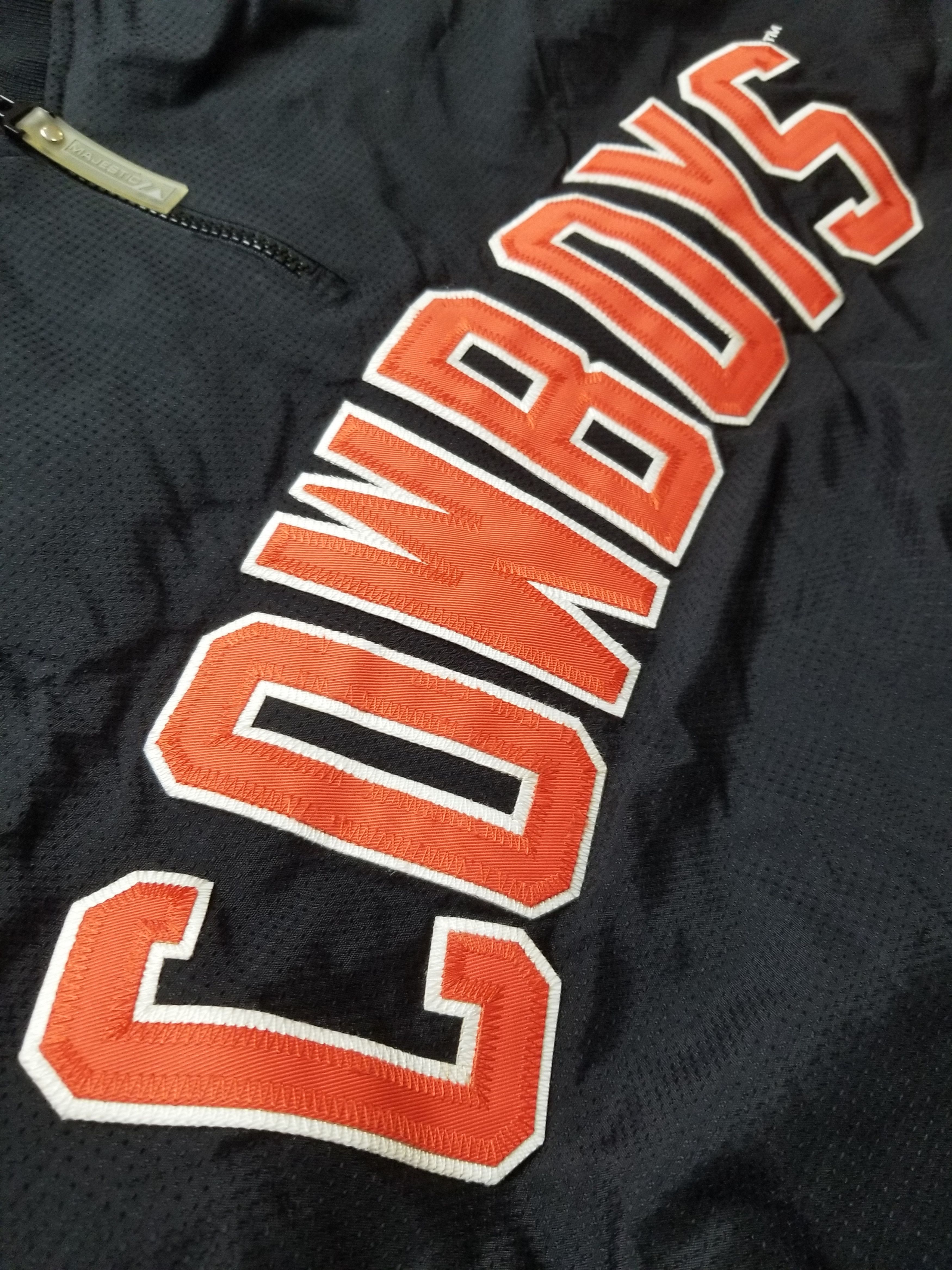 Majestic Vintage OSU Cowboys NCAA Windbreaker Jacket 1/4 Zip Pullover Size US L / EU 52-54 / 3 - 9 Thumbnail