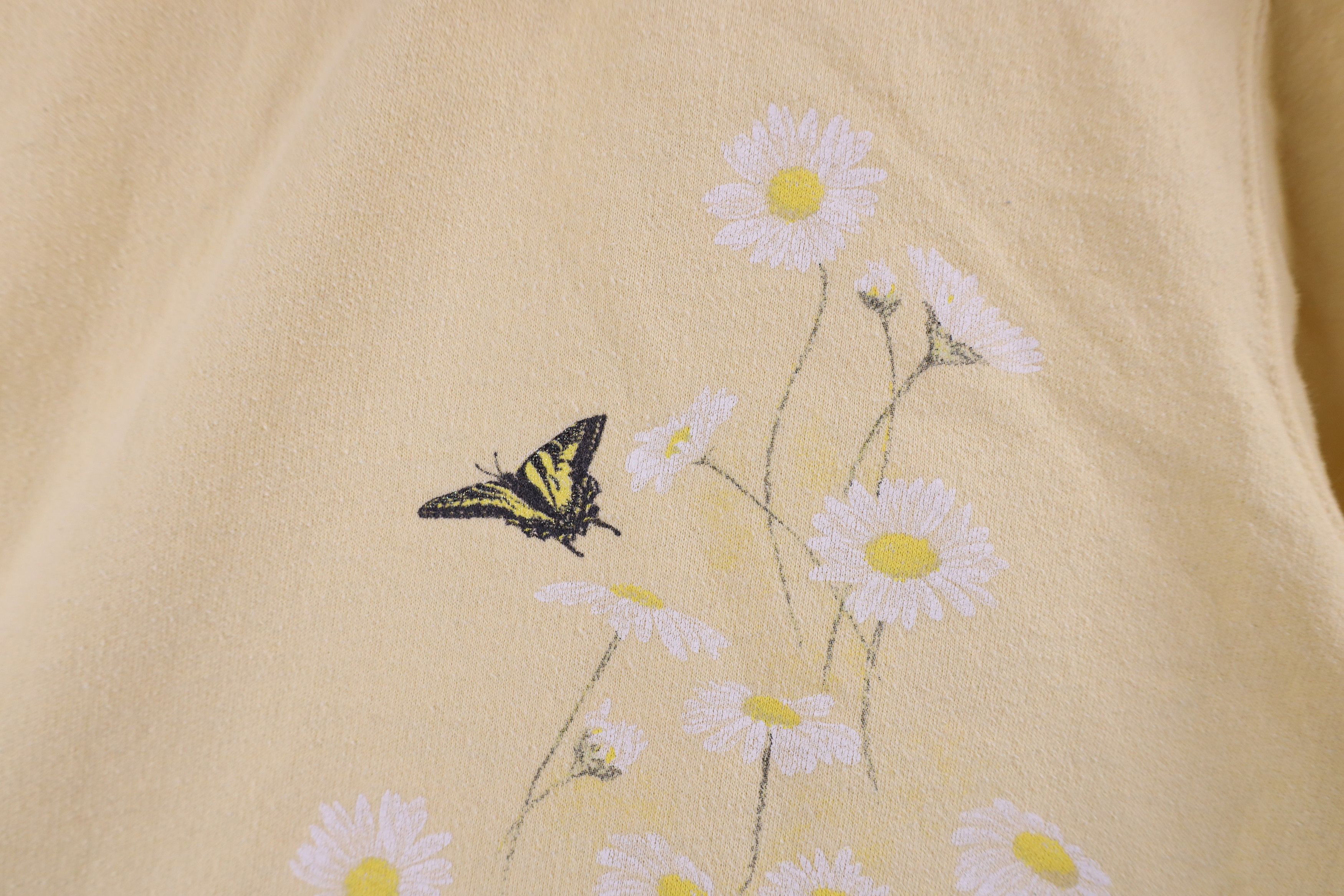 Vintage Vintage 90s Country Primitive Flower Collared Sweatshirt Size M / US 6-8 / IT 42-44 - 5 Thumbnail