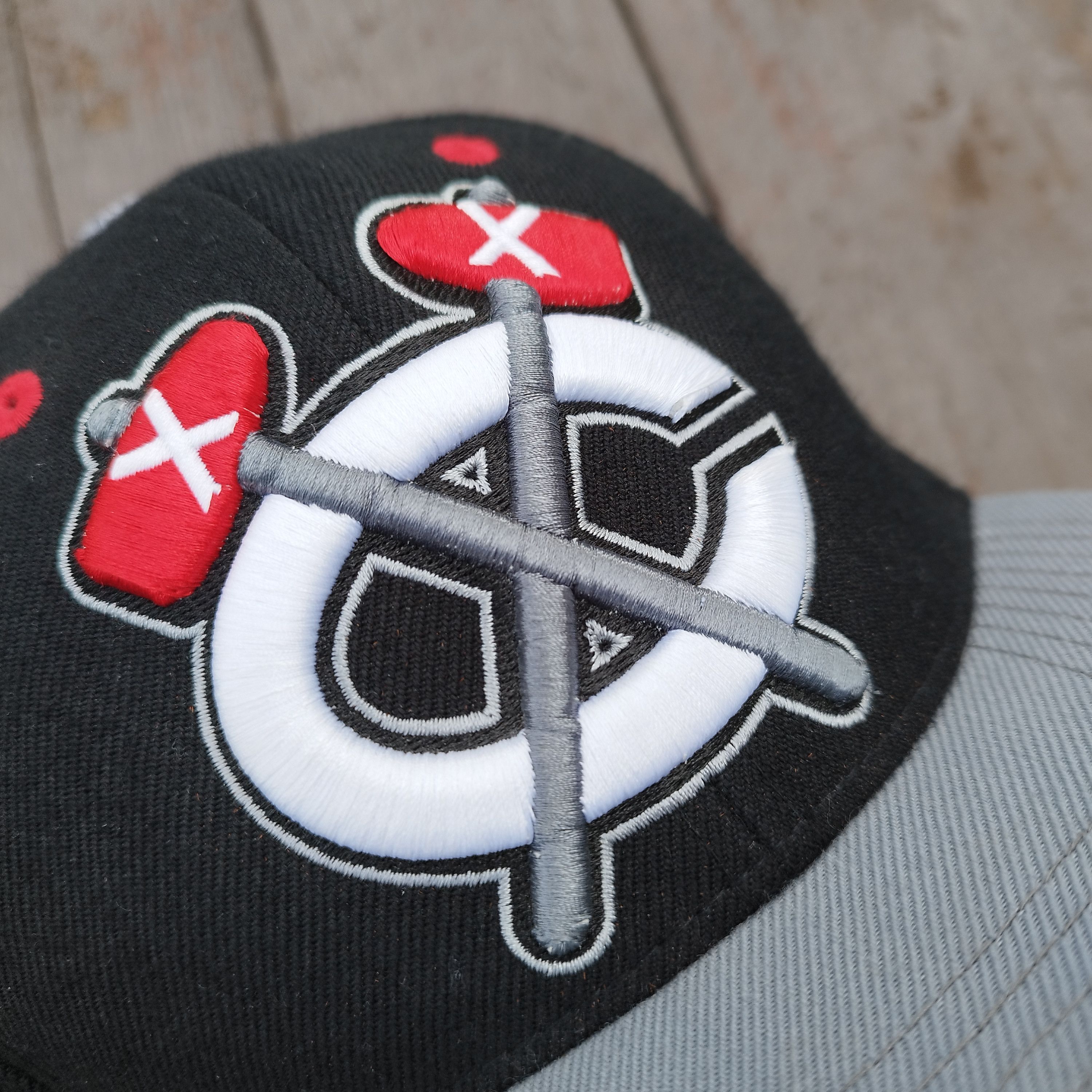 Zephyr Chicago Blackhawks Zephyr Snapback Hat NHL Axes Logo Wool Size ONE SIZE - 3 Thumbnail