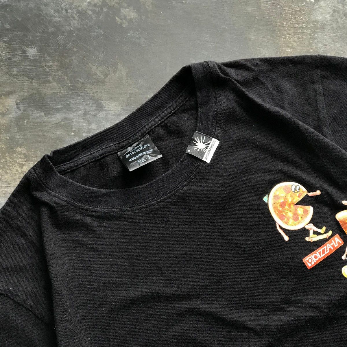 Japanese Brand × Maison MIHARA YASUHIRO Miharayasuhiro black shirt pizza la Size US M / EU 48-50 / 2 - 3 Thumbnail