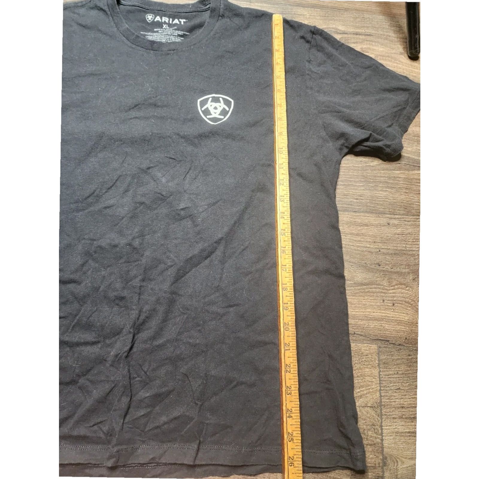 Ariat Ariat Men's XL Black Flag Graphic T-Shirt with Buckle Accent Size US XL / EU 56 / 4 - 3 Thumbnail