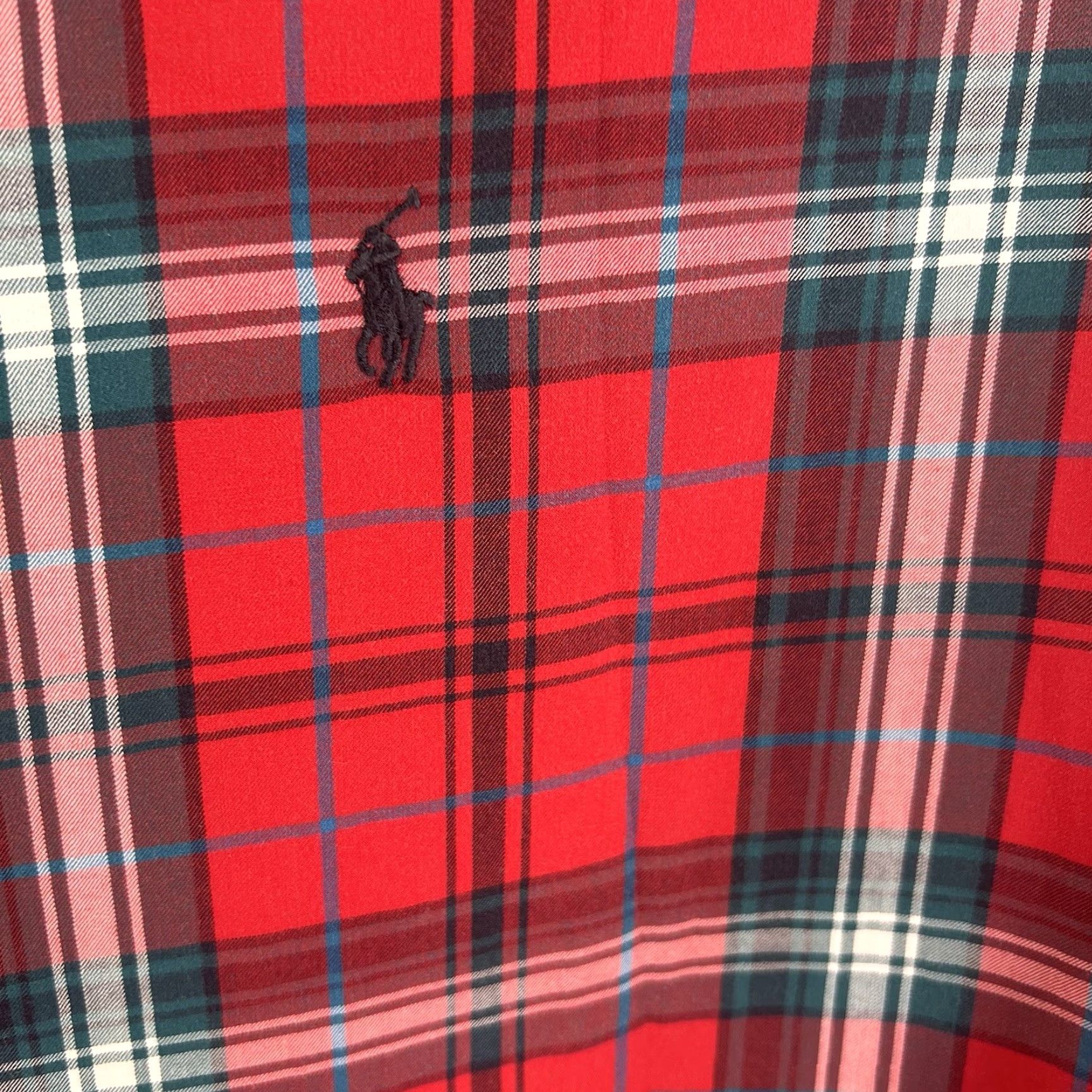 Ralph Lauren VINTAGE? No. Ralph Lauren Plaid Classic Fit Button-Down Shirt Mens 2XL Red/Blue Cotton LS Size US XXL / EU 58 / 5 - 4 Thumbnail