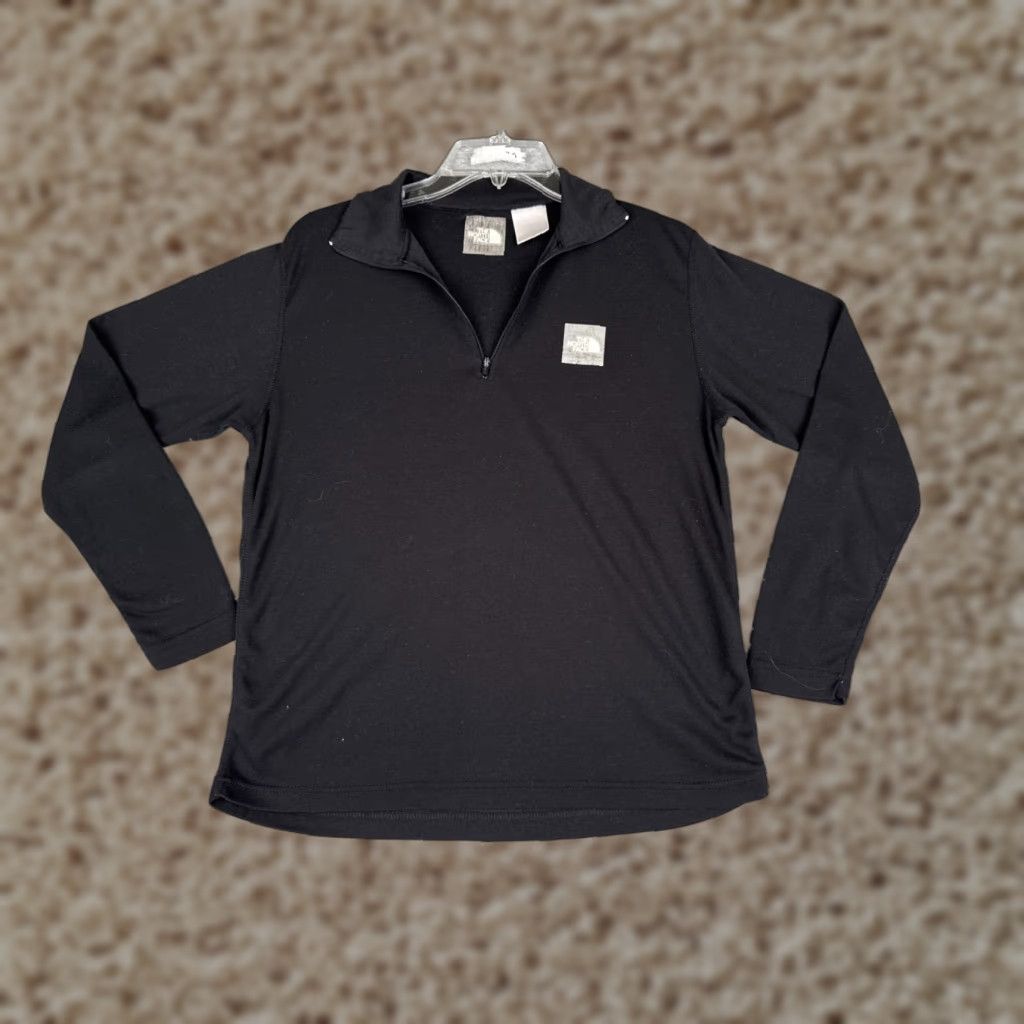 The North Face The North Face Shirt Men Large Black Long Sleeve 1/4 Zip Mock Neck Polyester Size US S / EU 44-46 / 1 - 1 Thumbnail